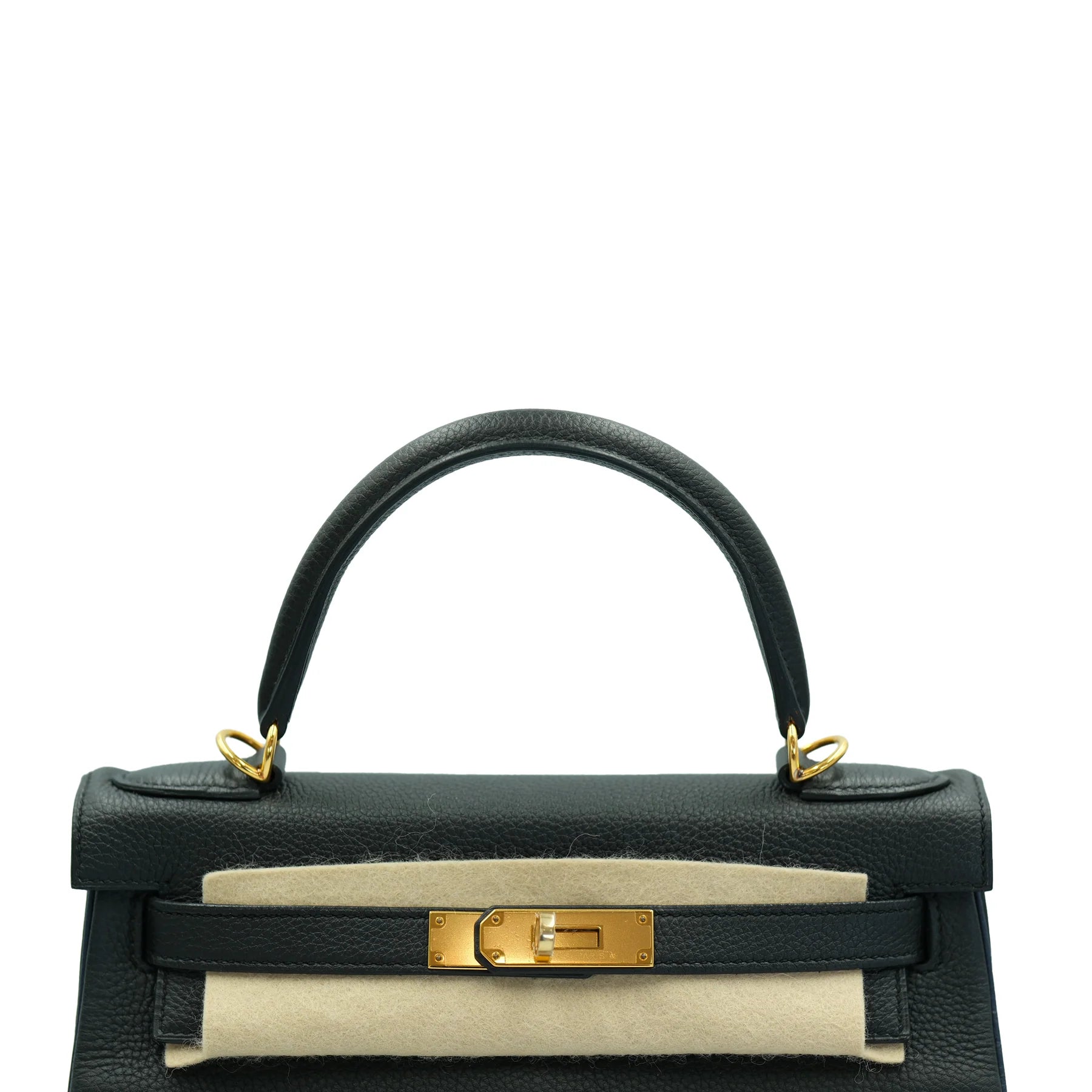 Hermes Kelly 28 Retourne Black Togo with Gold Hardware Special Order (HSS) Bag