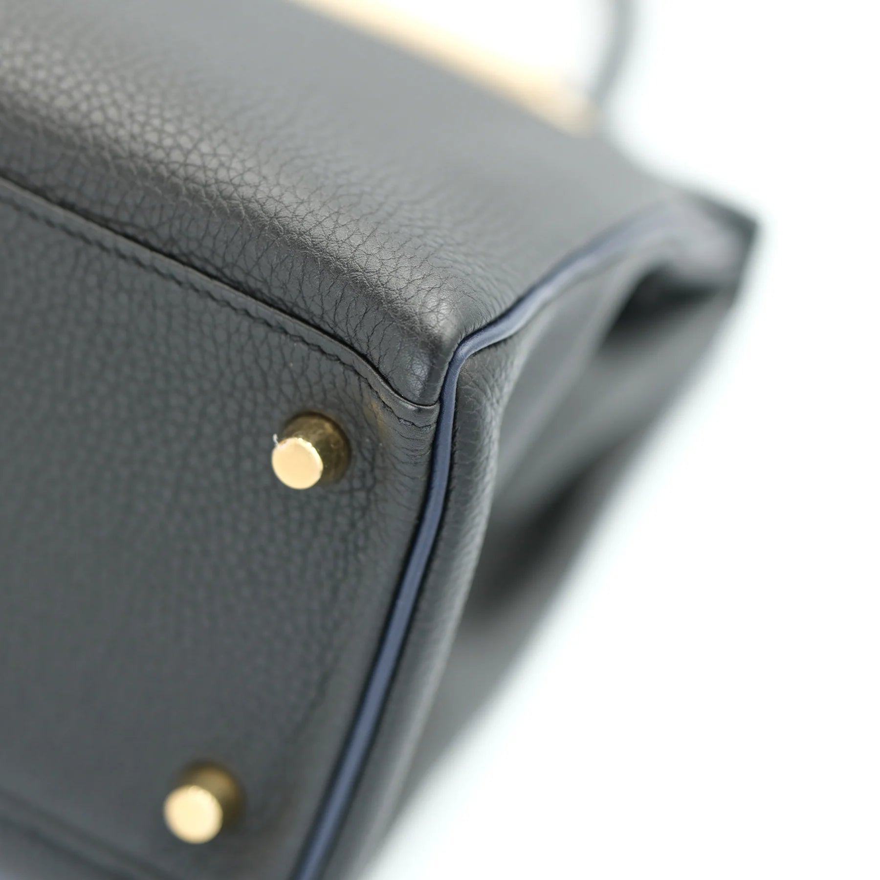 Hermes Kelly 28 Retourne Black Togo with Gold Hardware Special Order (HSS) Bag