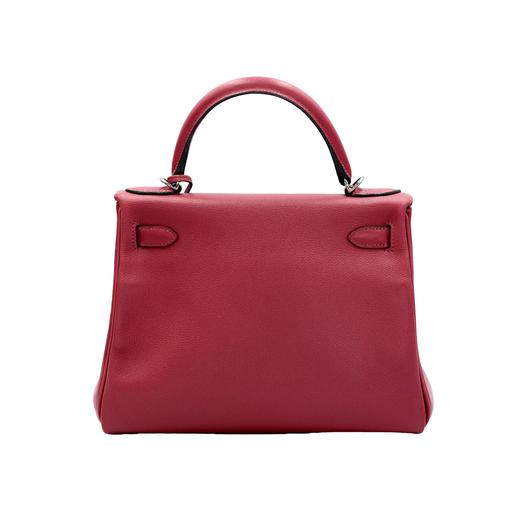 Hermes Kelly 28 Retourne Rubis Evergrain with Palladium Hardware Bag
