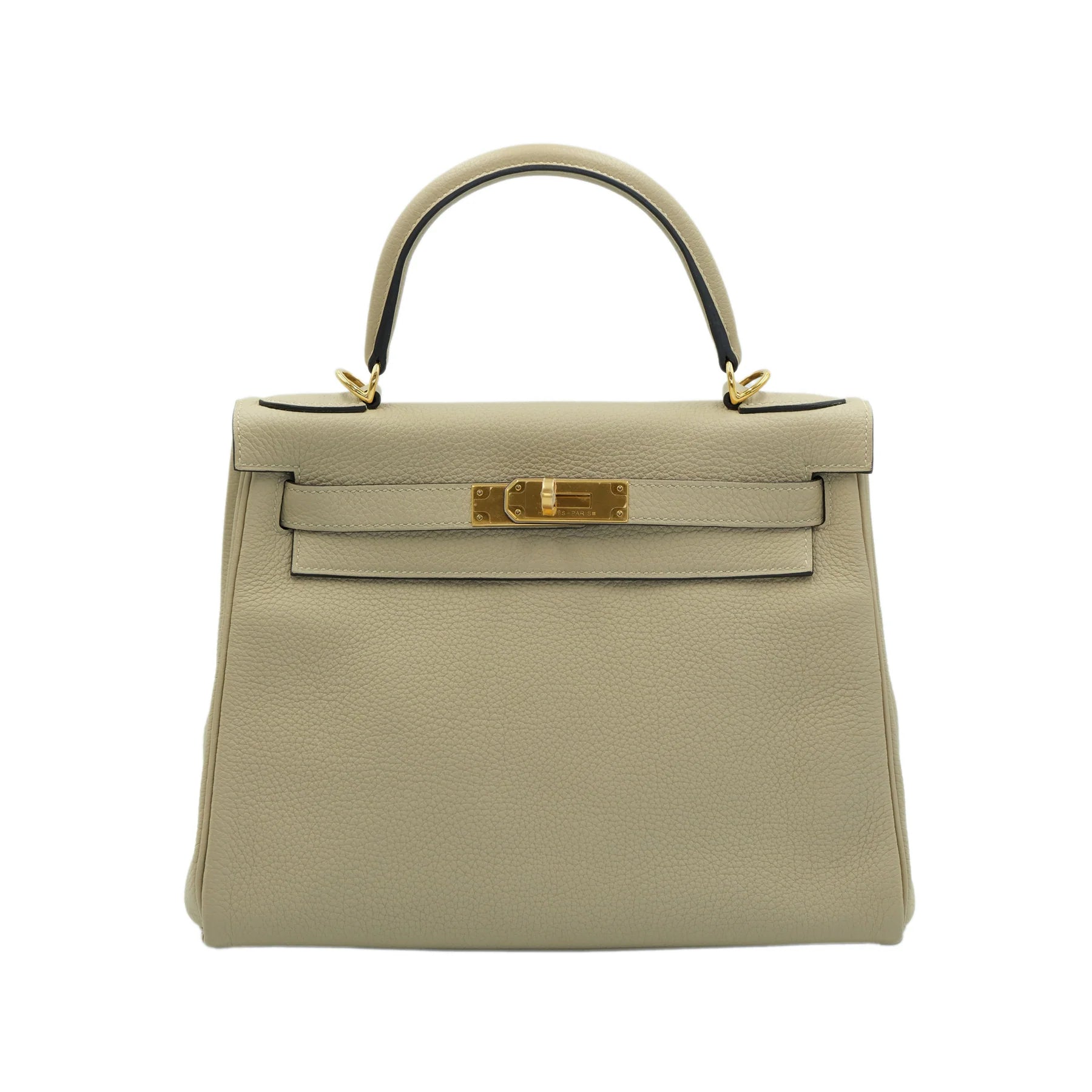 Hermes Kelly 28 Retourne Trench Togo with Gold Hardware Bag