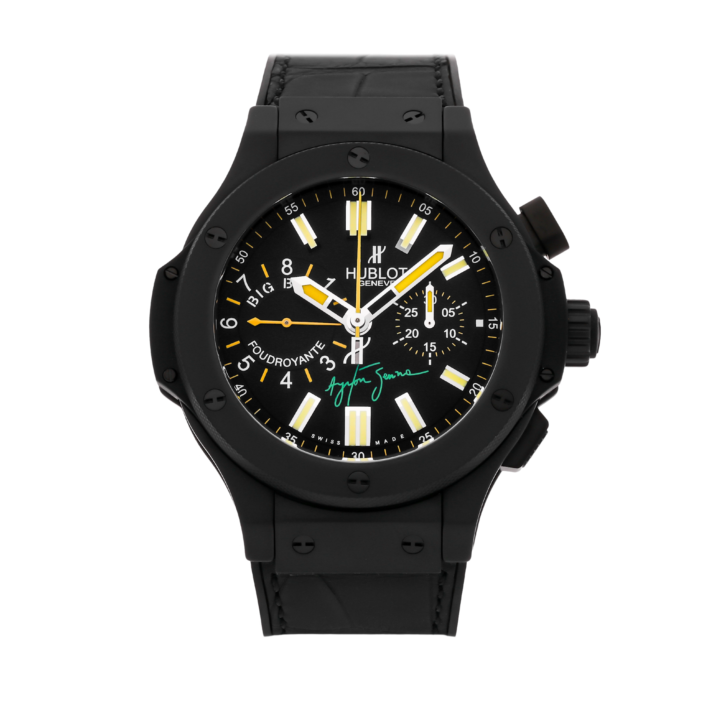 Hublot Big Bang Ayrton Senna Foudroyante Black Ceramic Men’s Watch