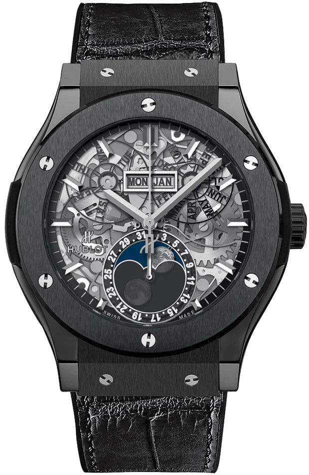 Hublot Classic Fusion Aerofusion Moonphase Black Ceramic Men's Watch