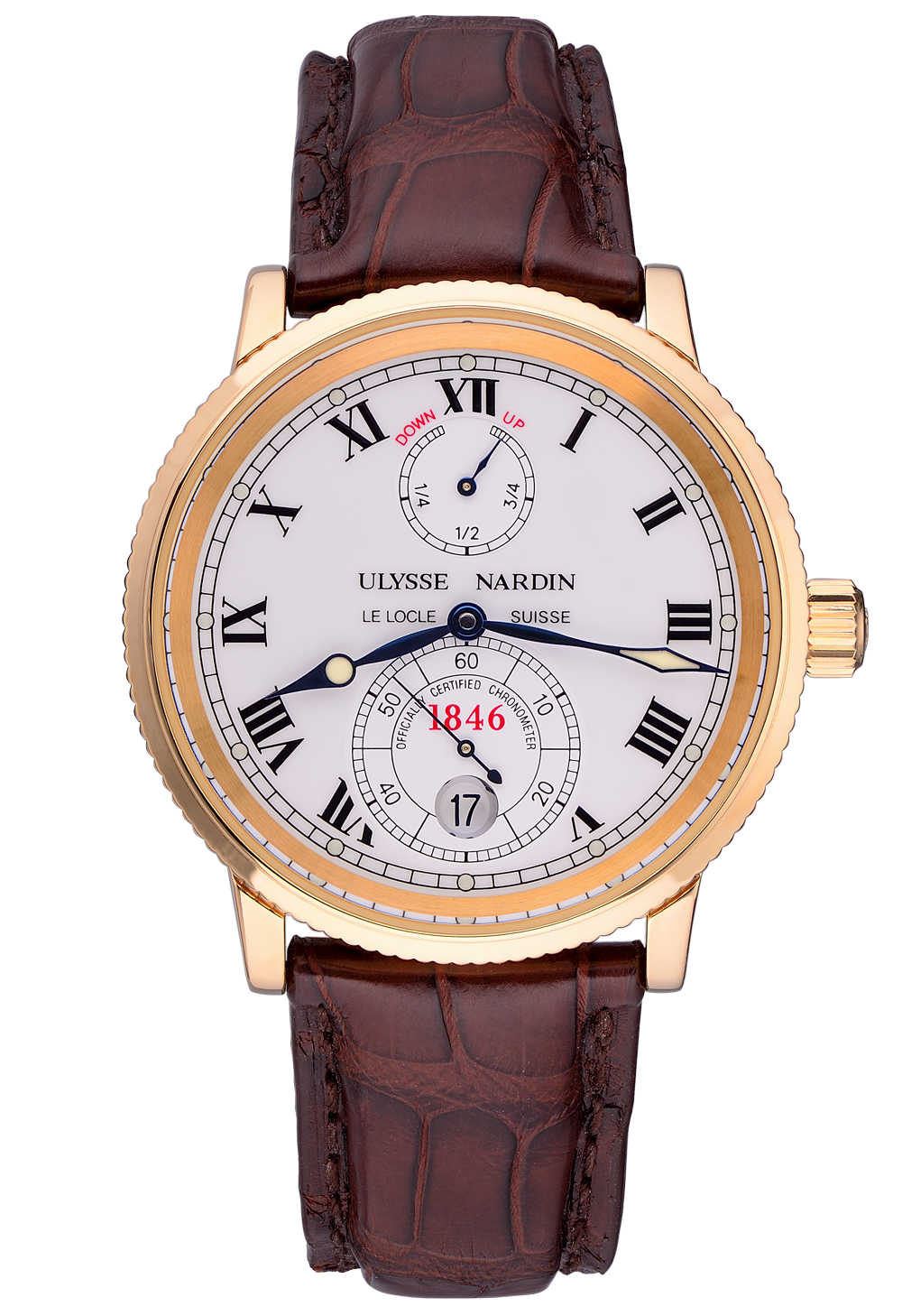 Ulysse Nardin Marine Chronometer 18K Yellow Gold Men's Watch