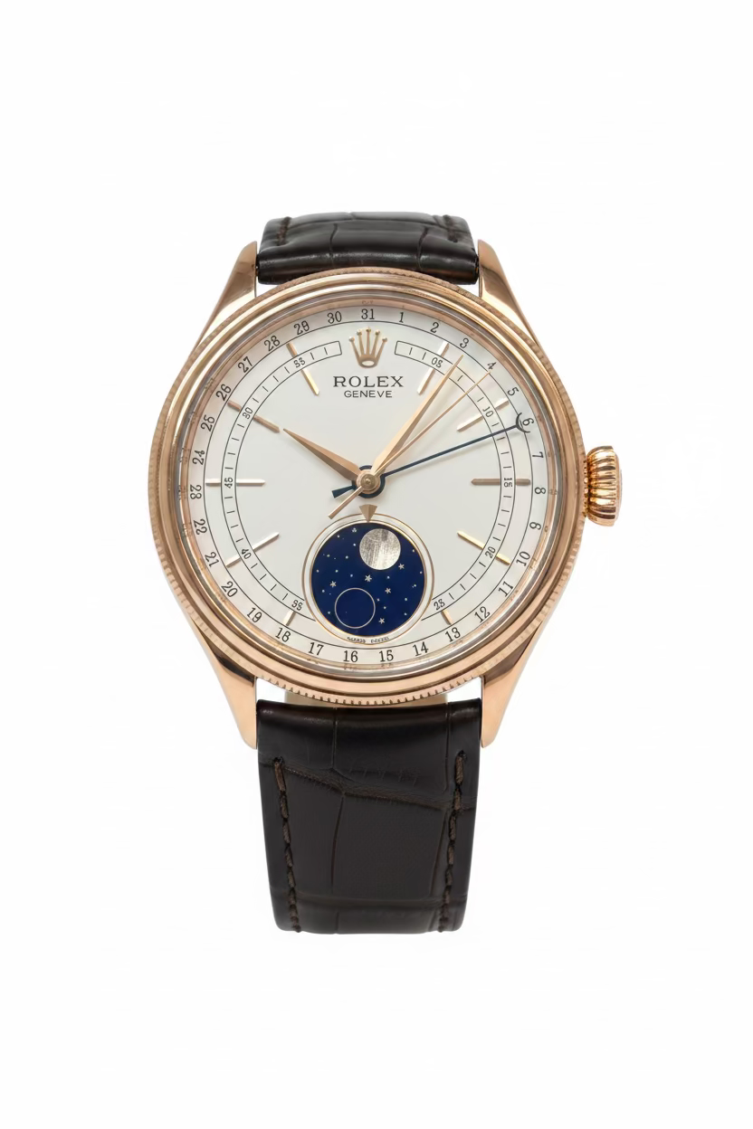 Rolex Cellini Moonphase 18k Rose Gold Men's Watch