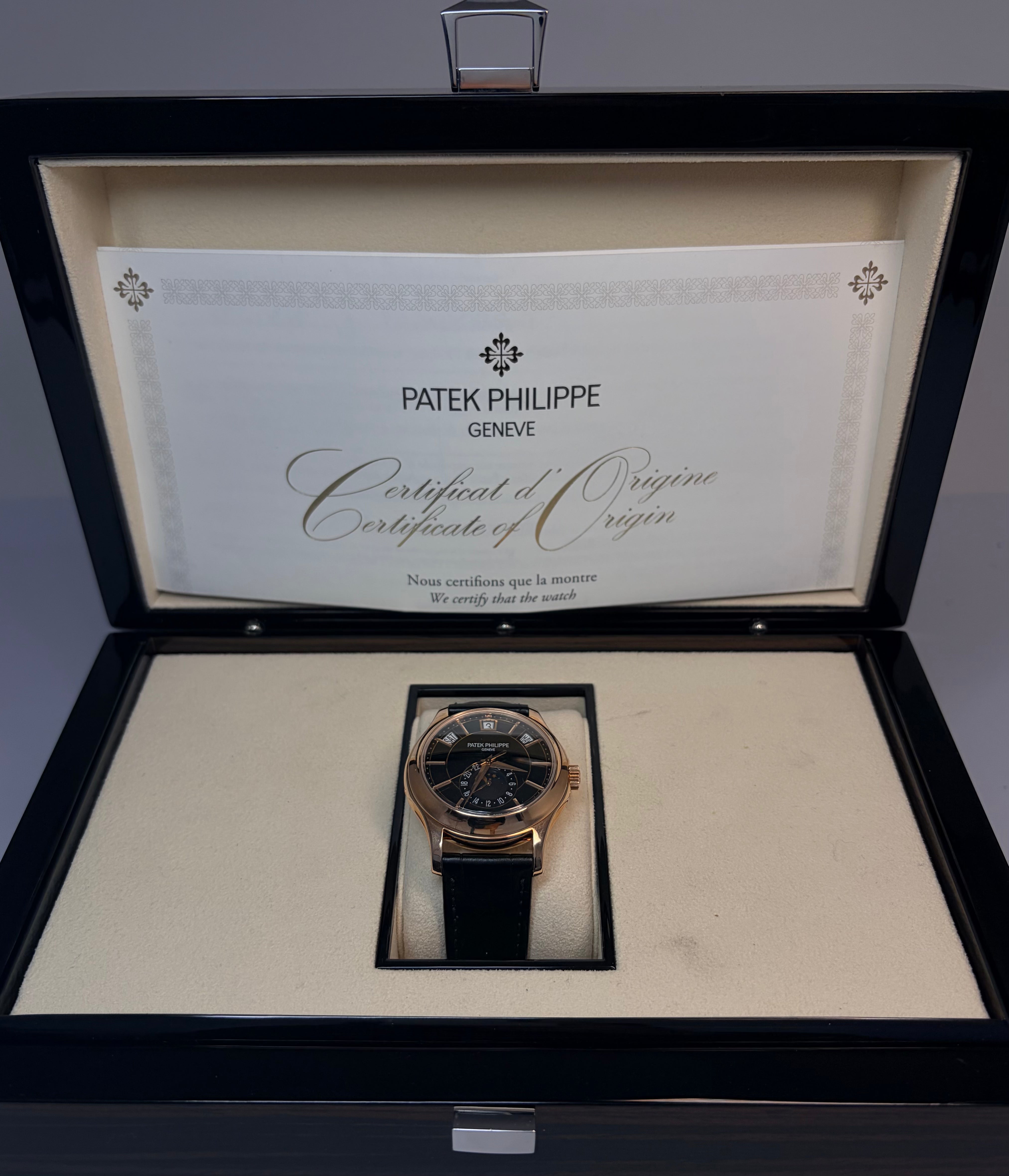 Patek Philippe Annual Calendar 18k Rose Gold Men's Watch