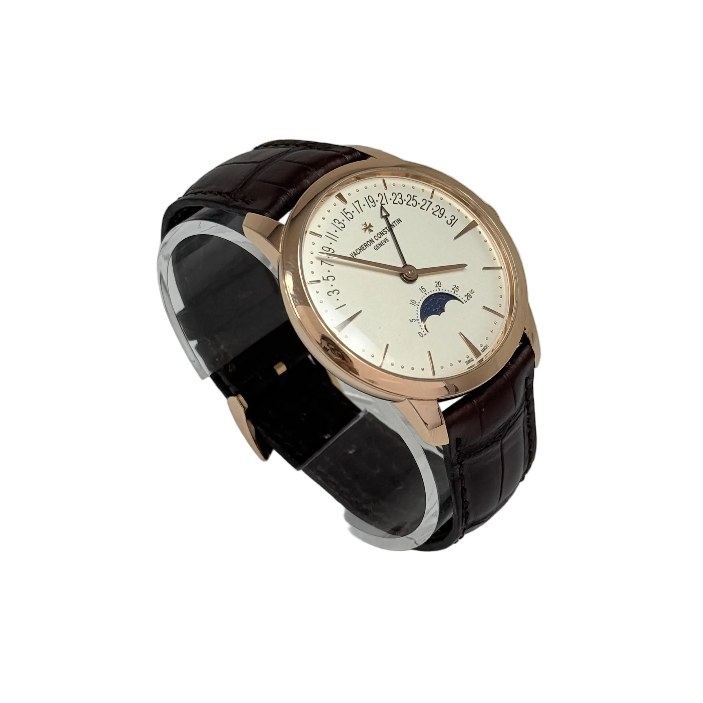 Vacheron Constantin Patrimony Moonphase Retrograde 18K Rose Gold Men's Watch