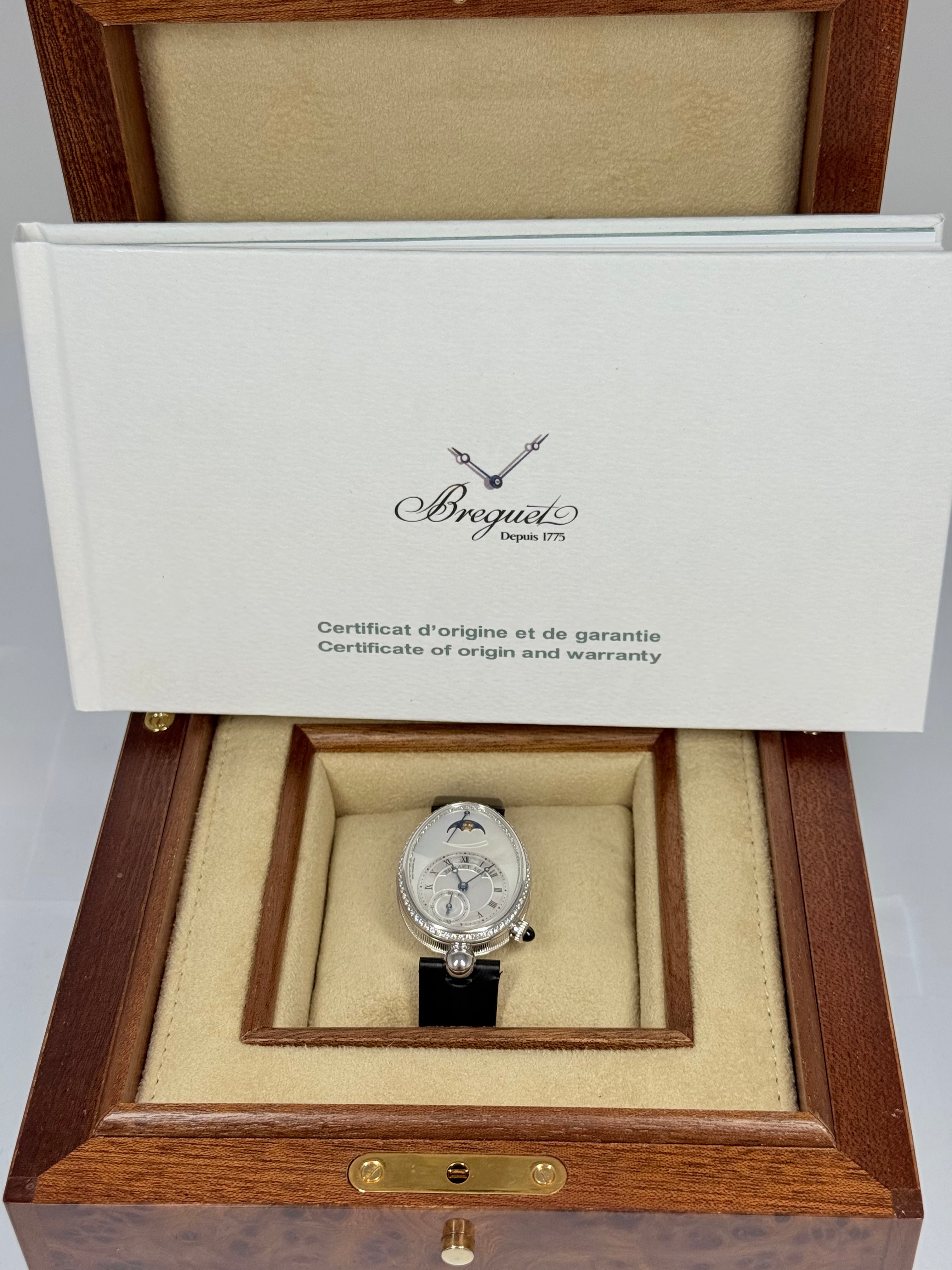Breguet Reine de Naples Power Reserve 18K White Gold Ladies Watch