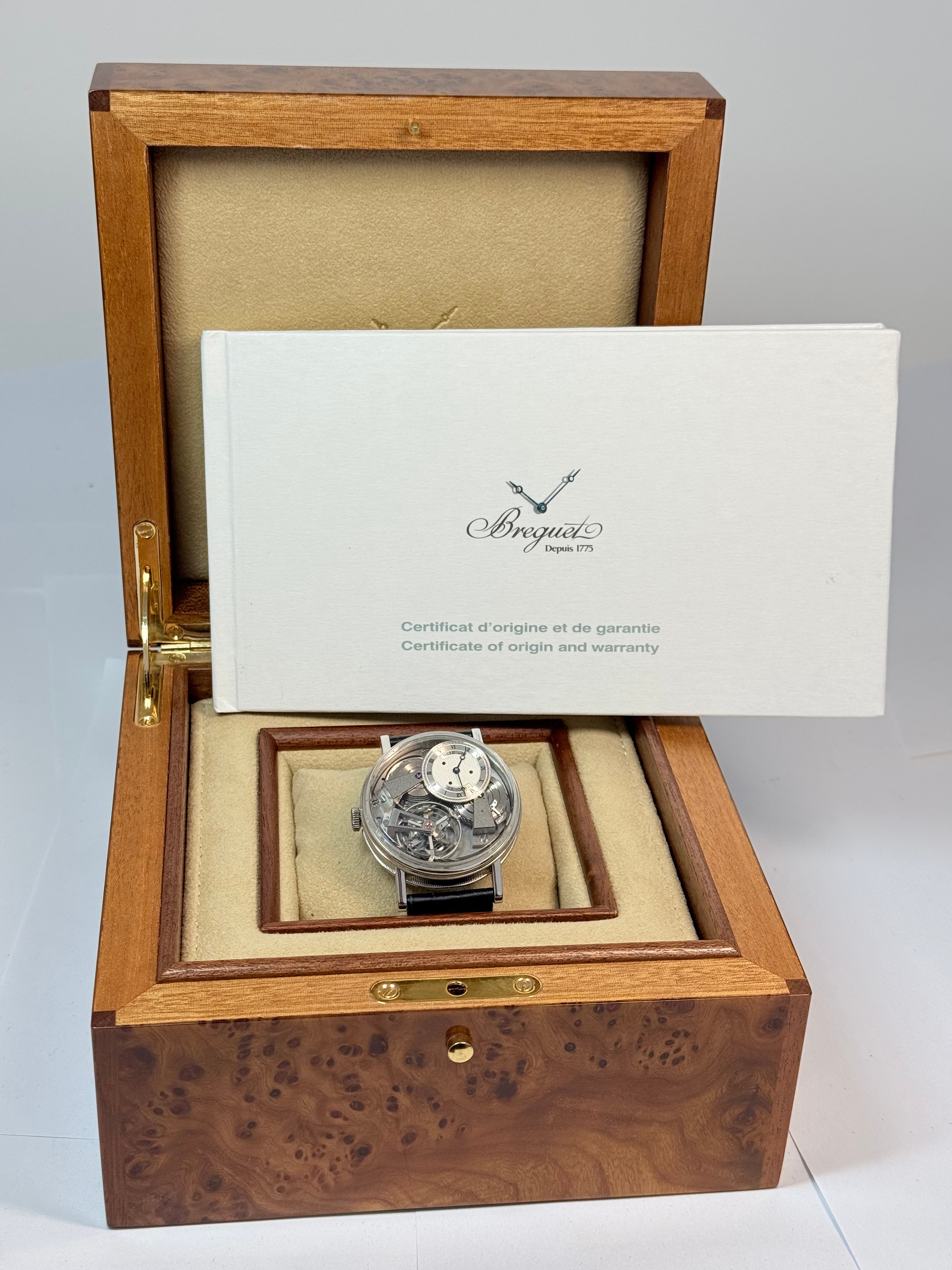 Breguet Tradition Tourbillon 7047 Fusée-Chain Platinum Men's Watch