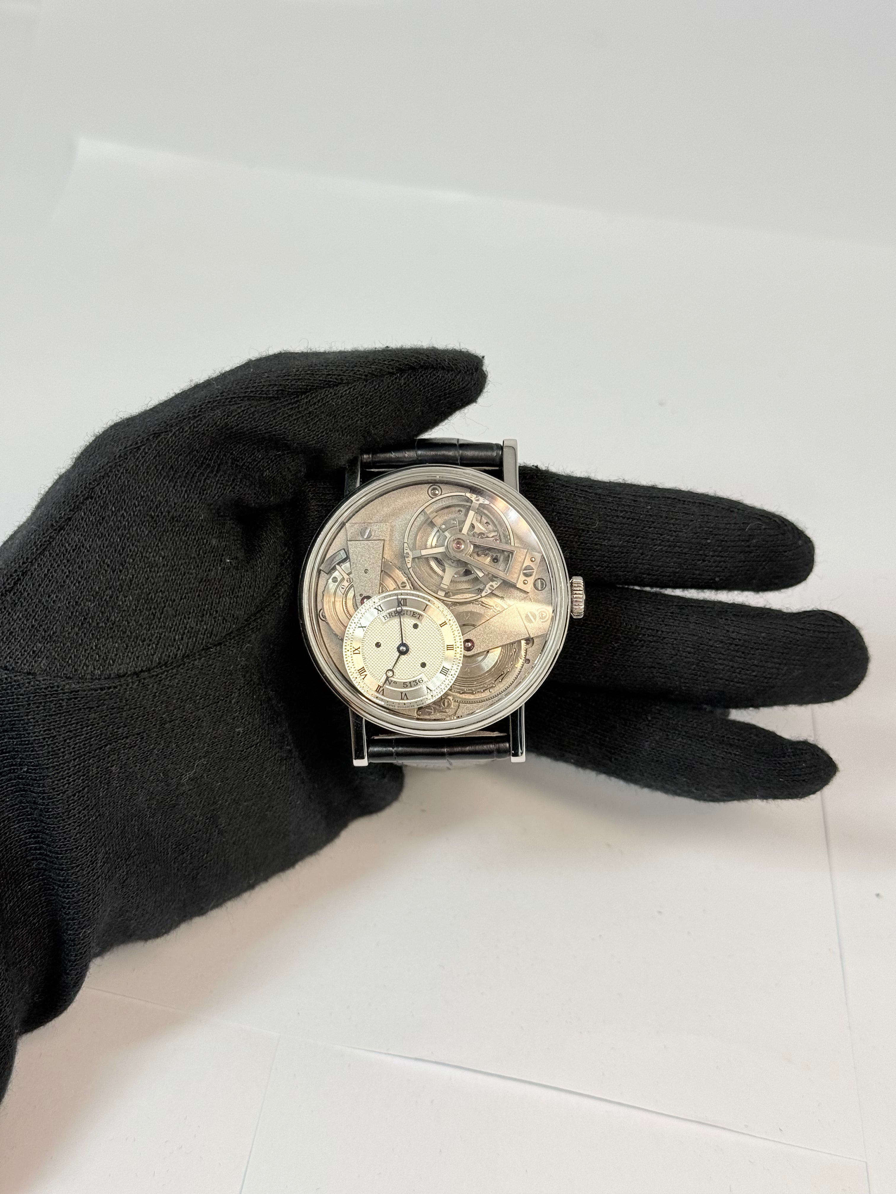 Breguet Tradition Tourbillon 7047 Fusée-Chain Platinum Men's Watch