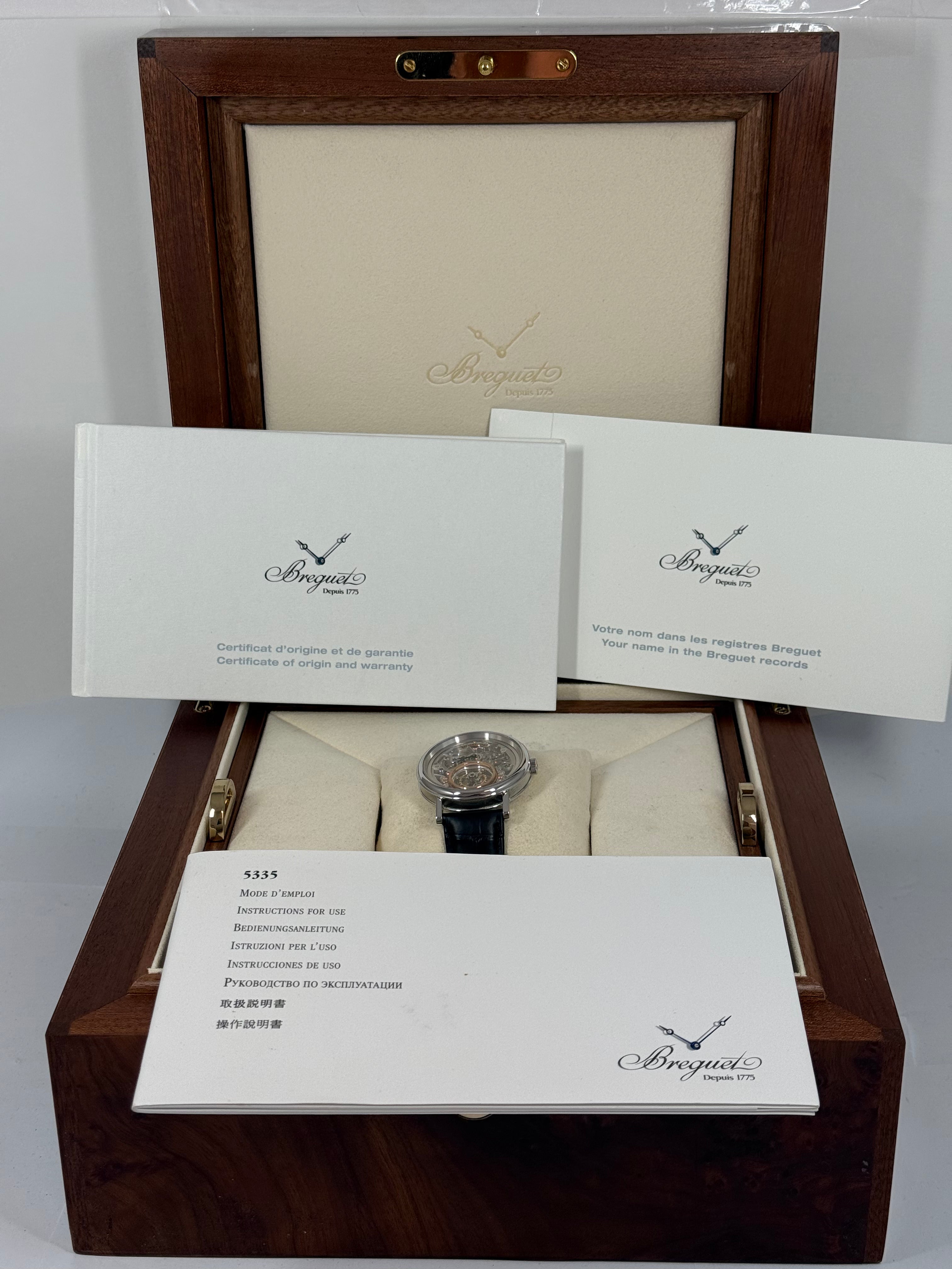 Breguet Tourbillon Messidor 5335 Platinum Men's Watch