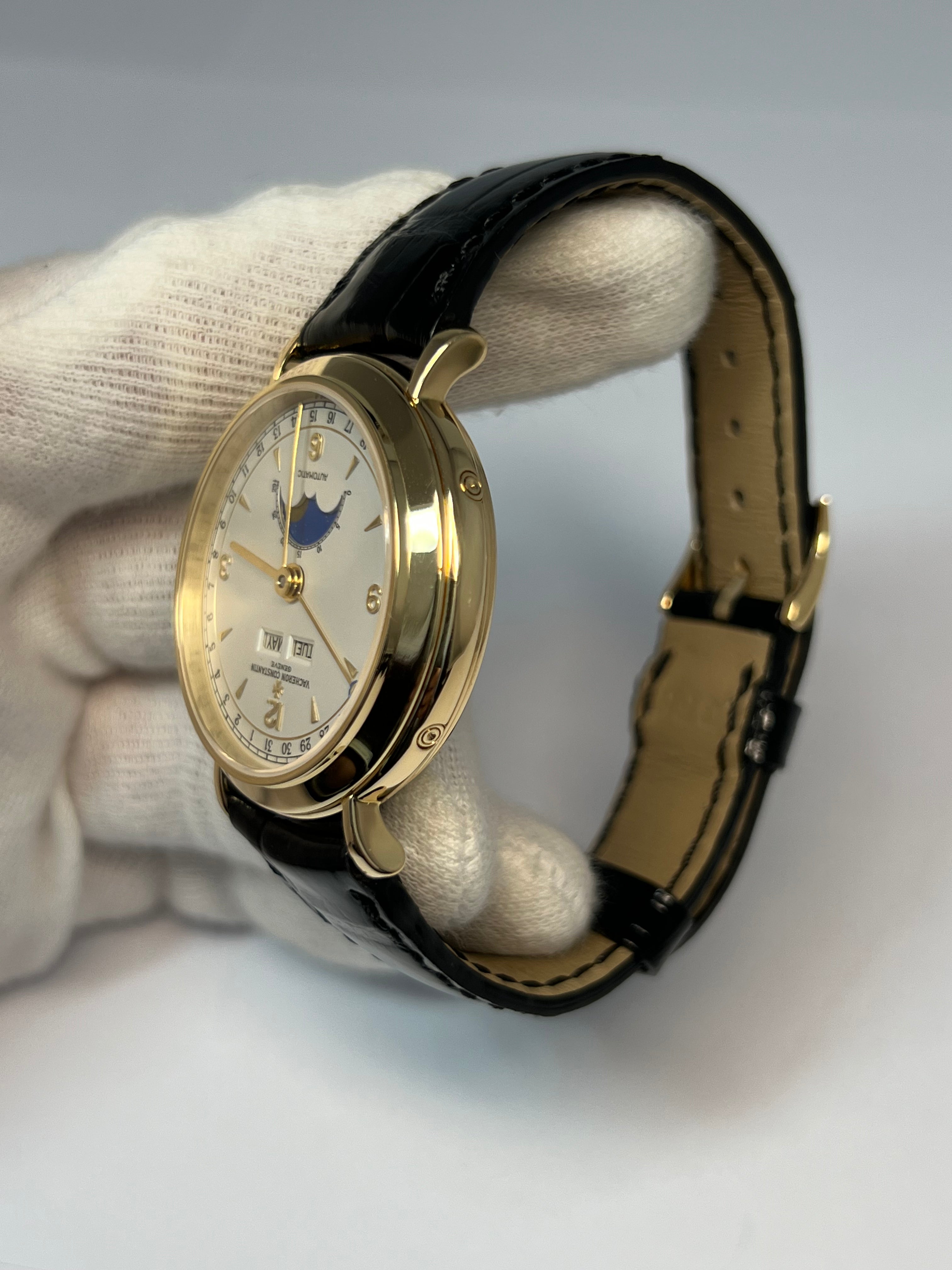 Vacheron Constantin Historiques Triple Calendar 18k Yellow Gold Men's Watch