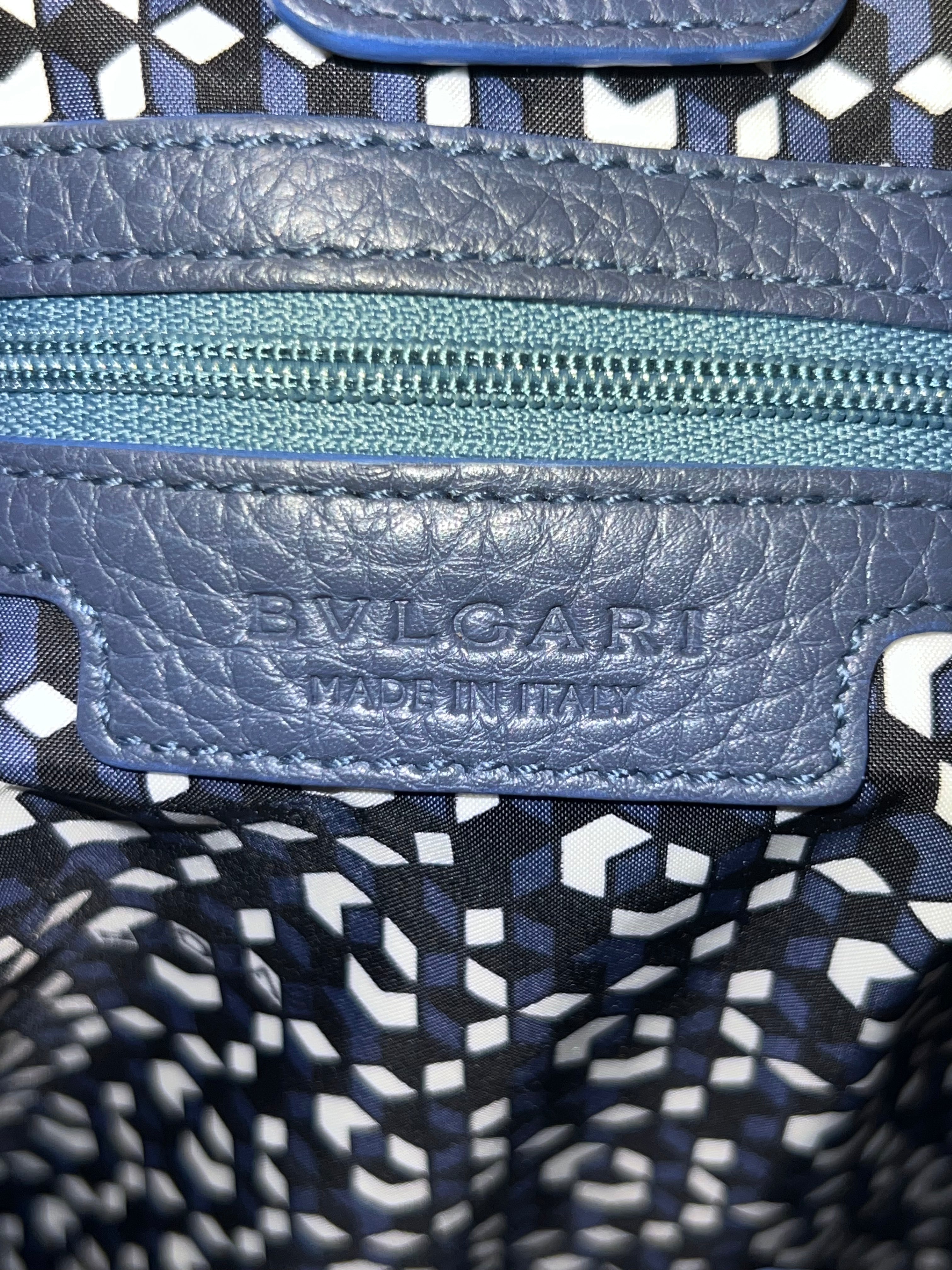 Bvlgari Chiara Collection Blue color Lady's Bag