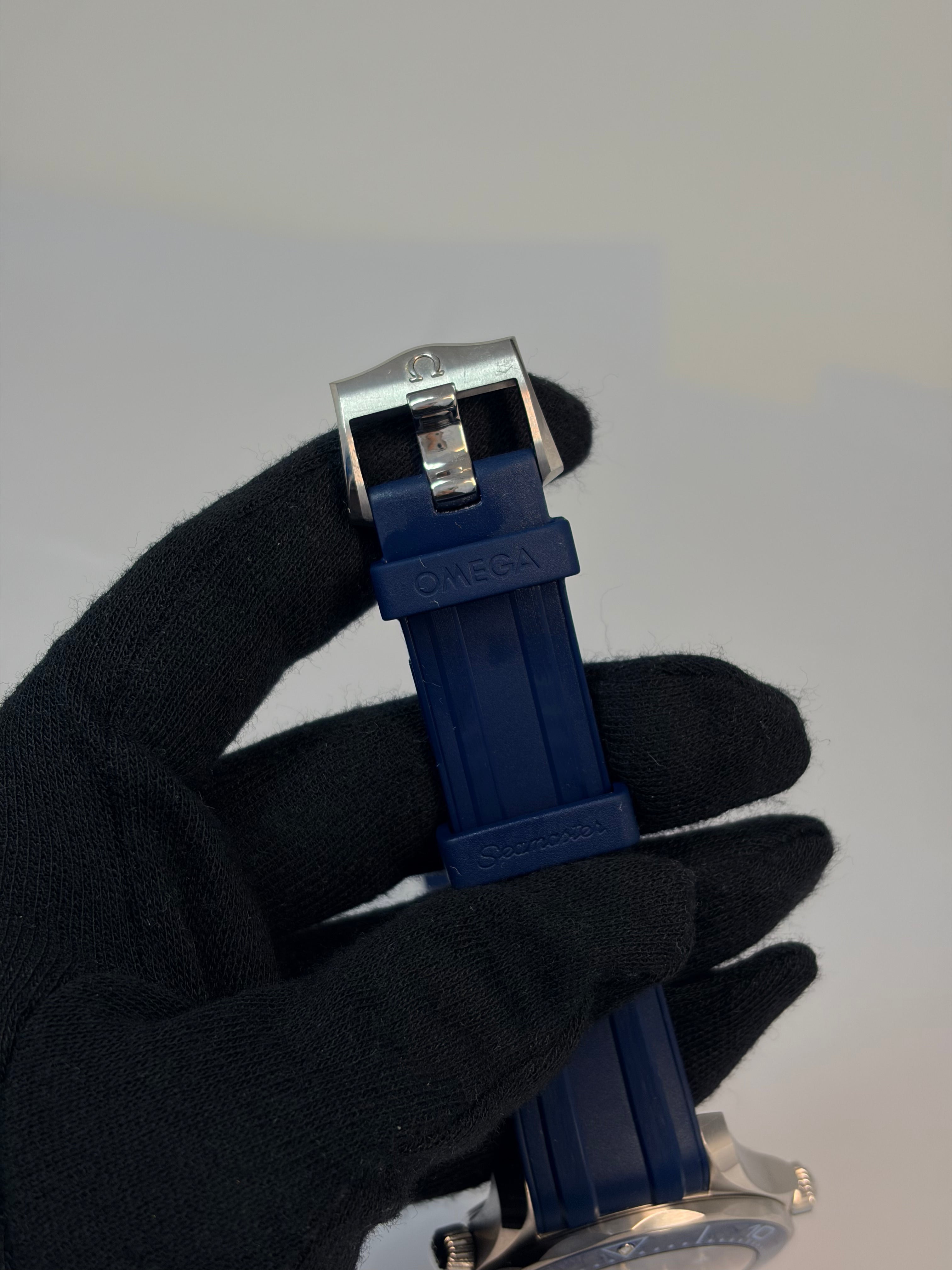 Omega Seamaster Diver 300M Co-Axial Master Chronometer Summer Blue Stainless Steel Men's Watch