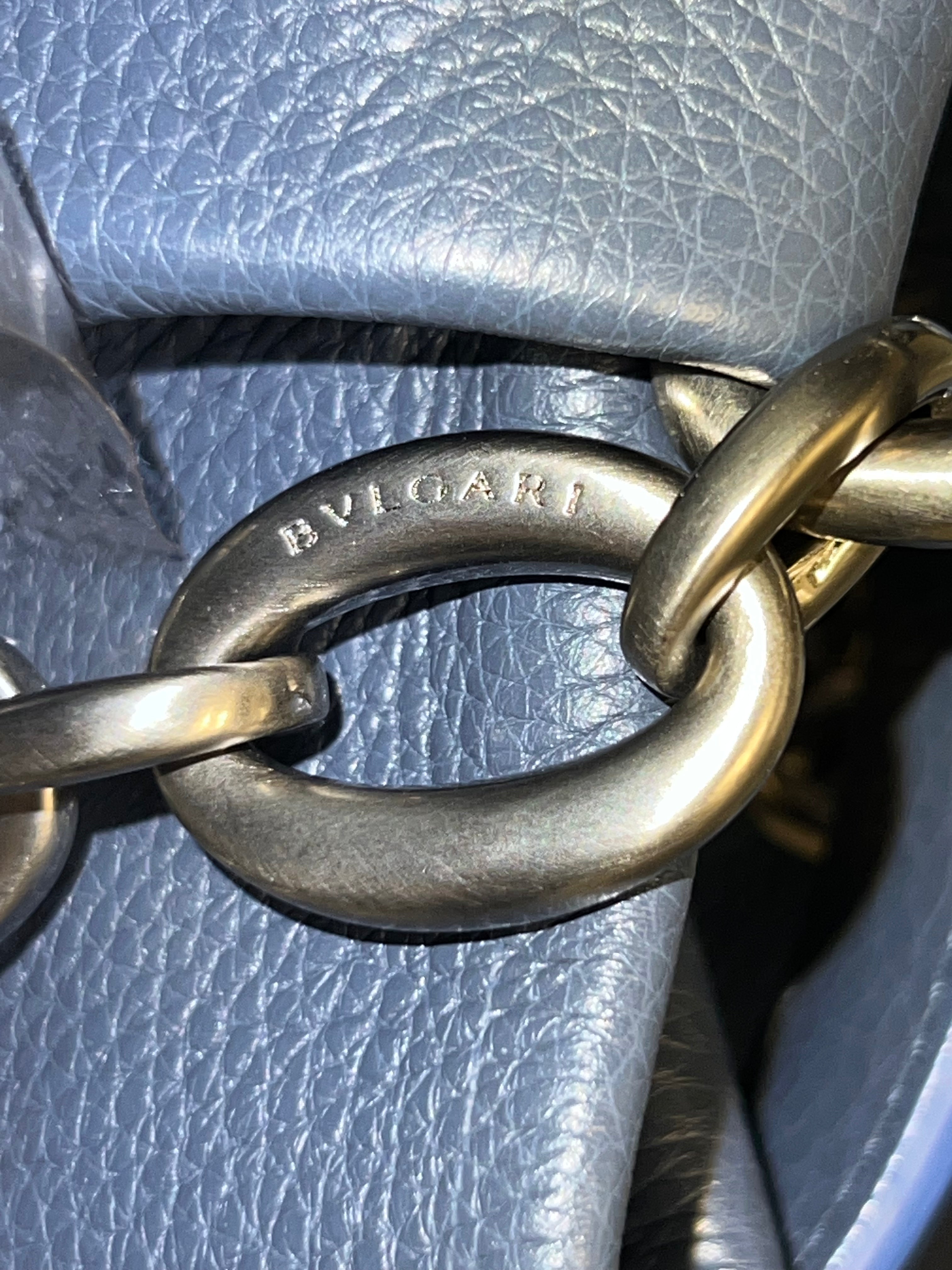 Bvlgari Chiara Collection Blue color Lady's Bag