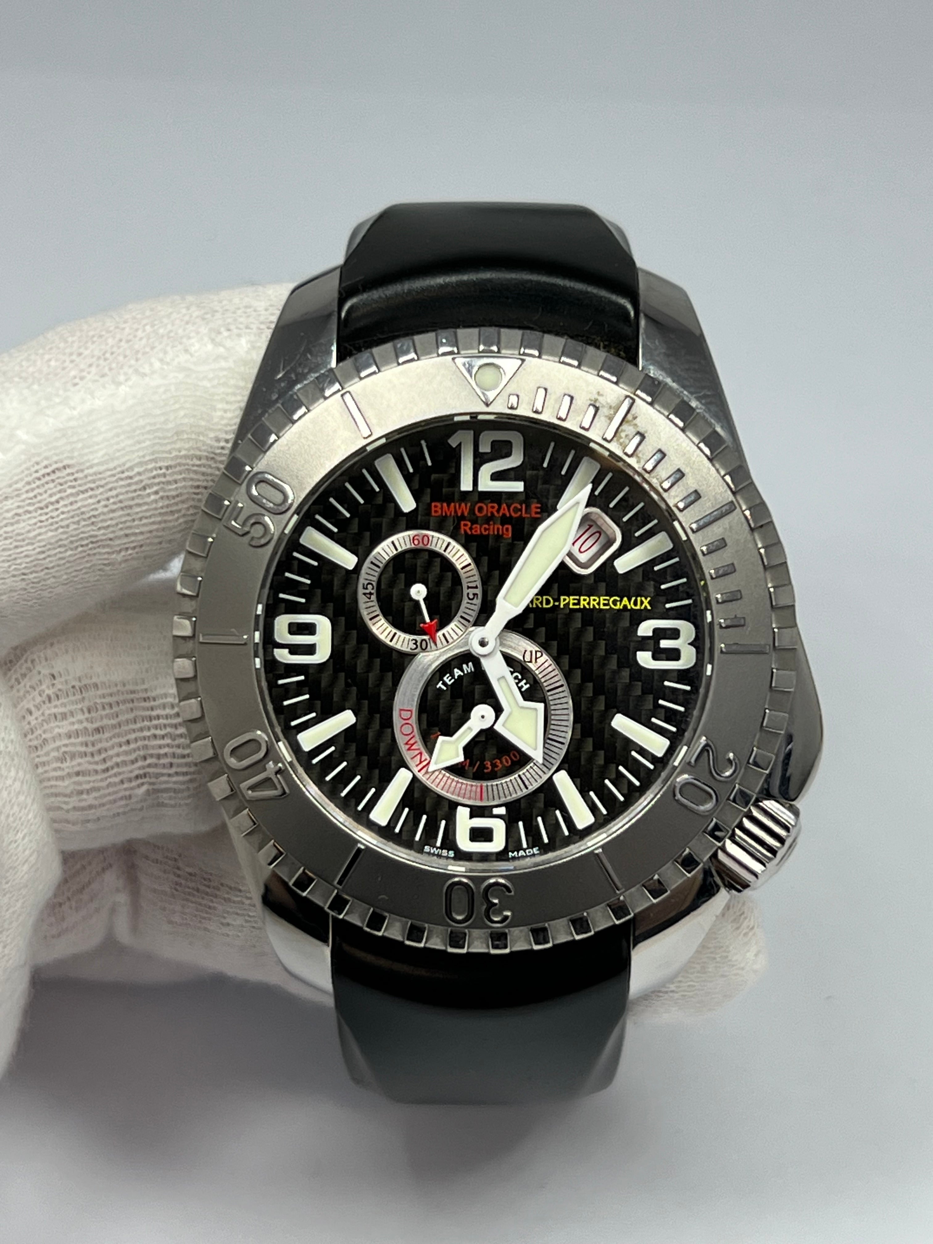 Girard Perregaux Sea Hawk Pro 1000m Golden Gate YC Stainless Steel Men’s Watch