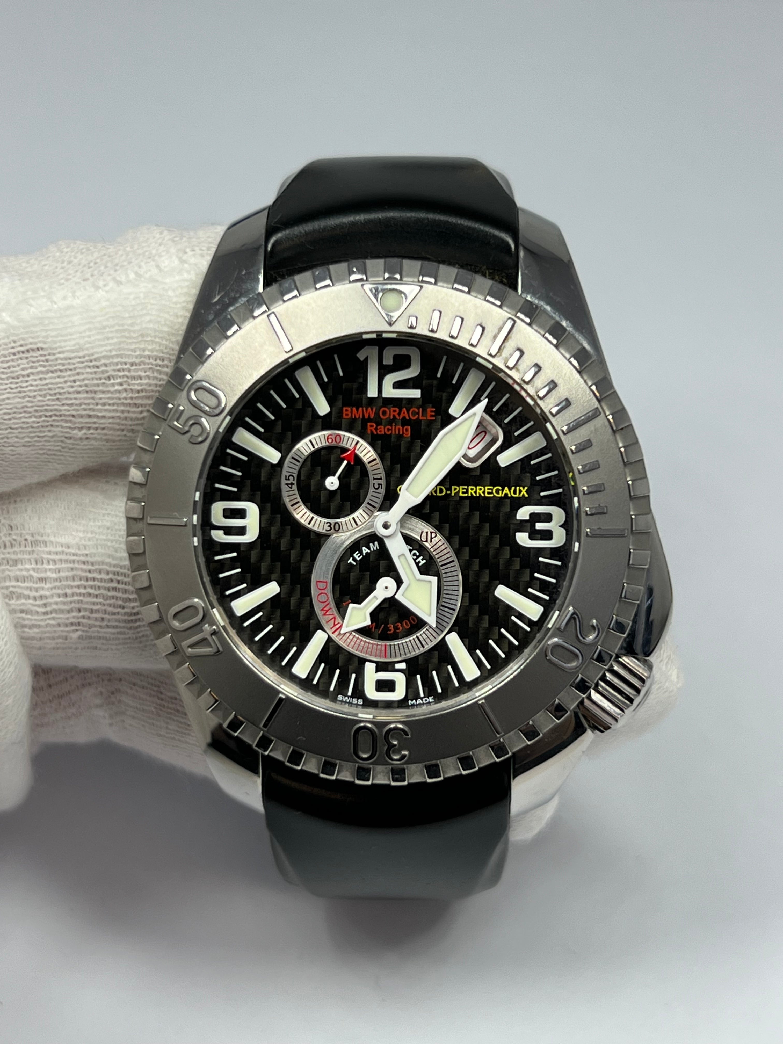 Girard Perregaux Sea Hawk Pro 1000m Golden Gate YC Stainless Steel Men’s Watch
