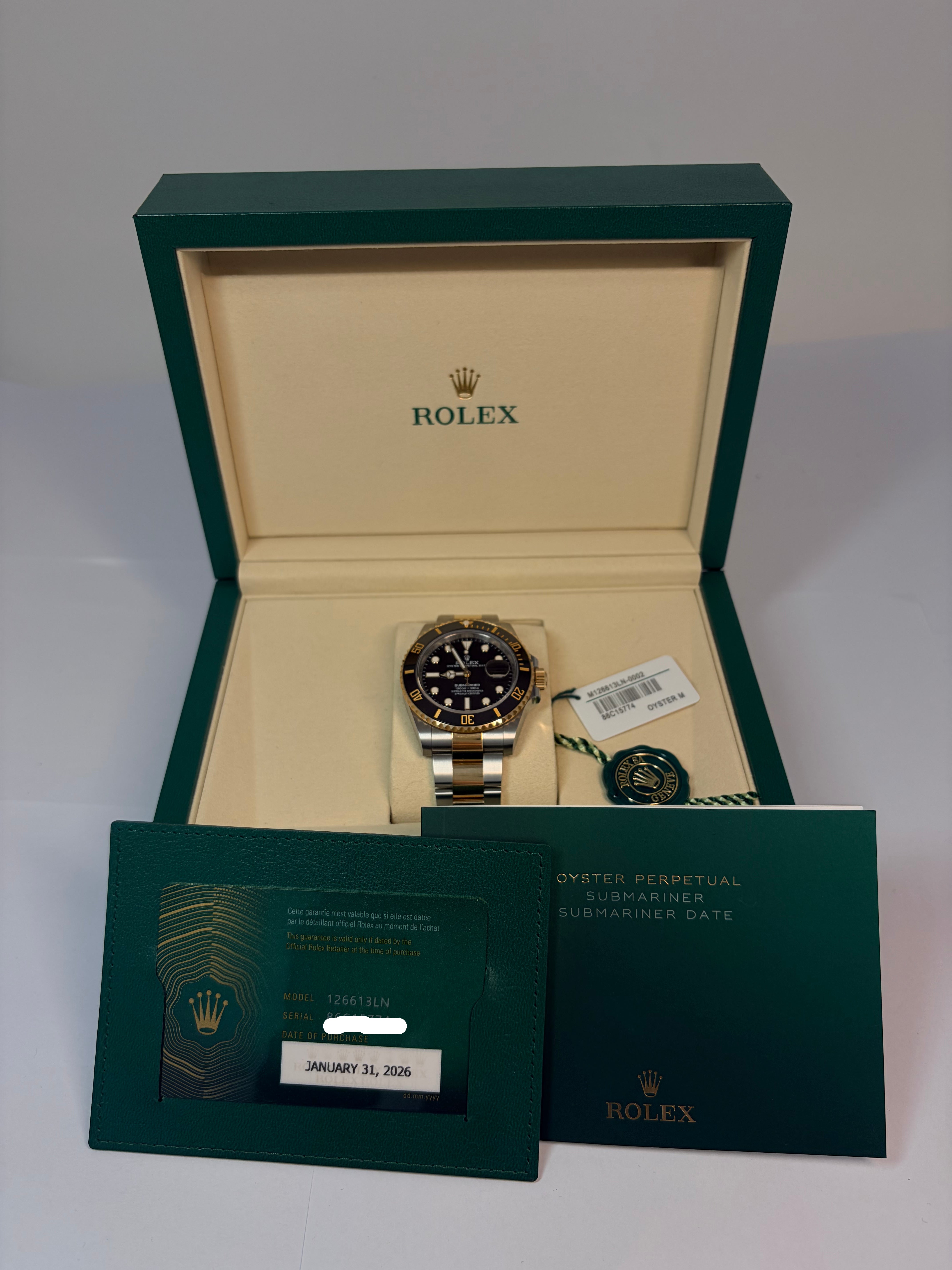 Rolex Submariner Date Stainless steel & 18K Yellow Gold Men's Watch