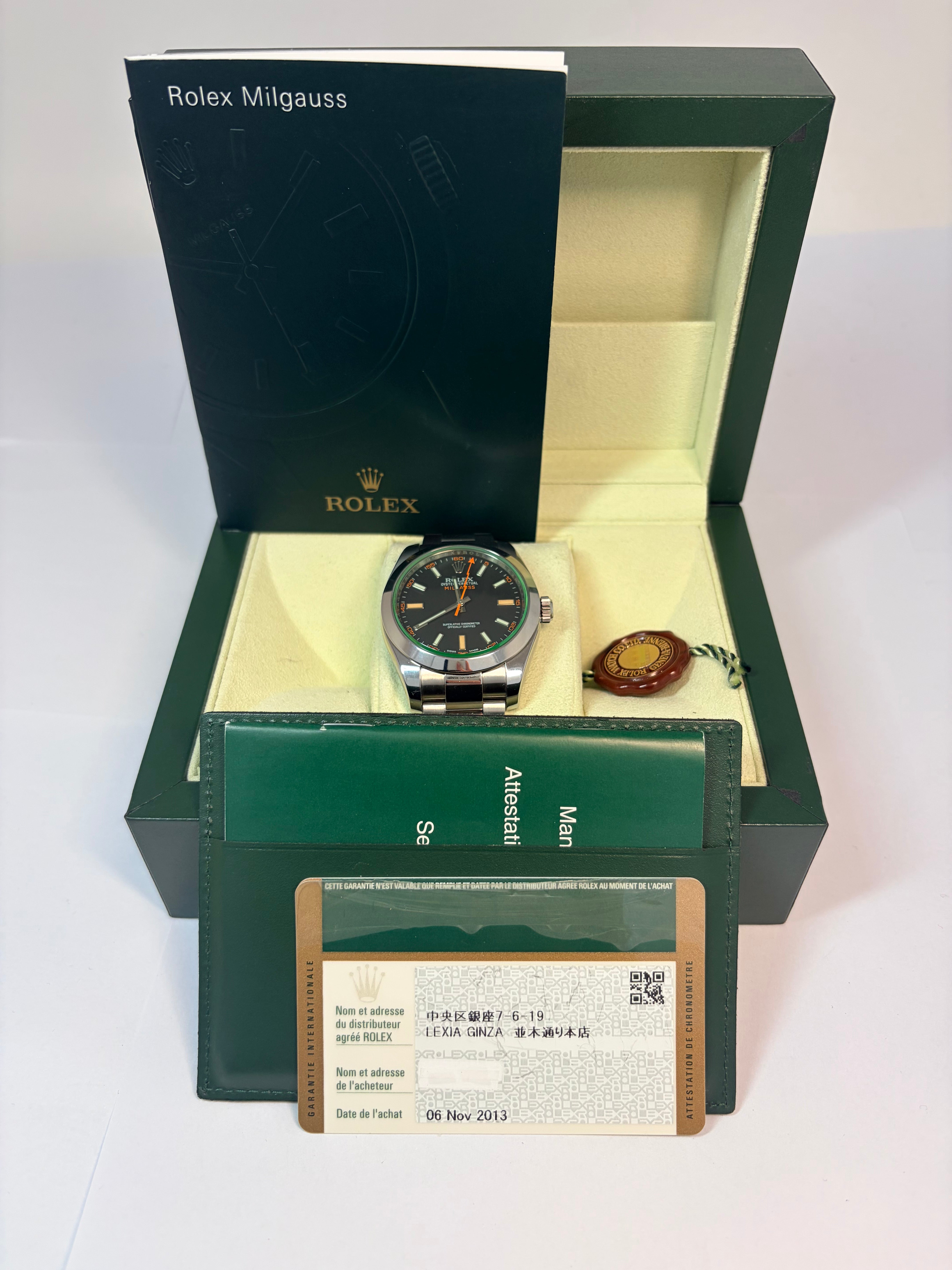Rolex Milgauss Stainless Steel Men's Watch
