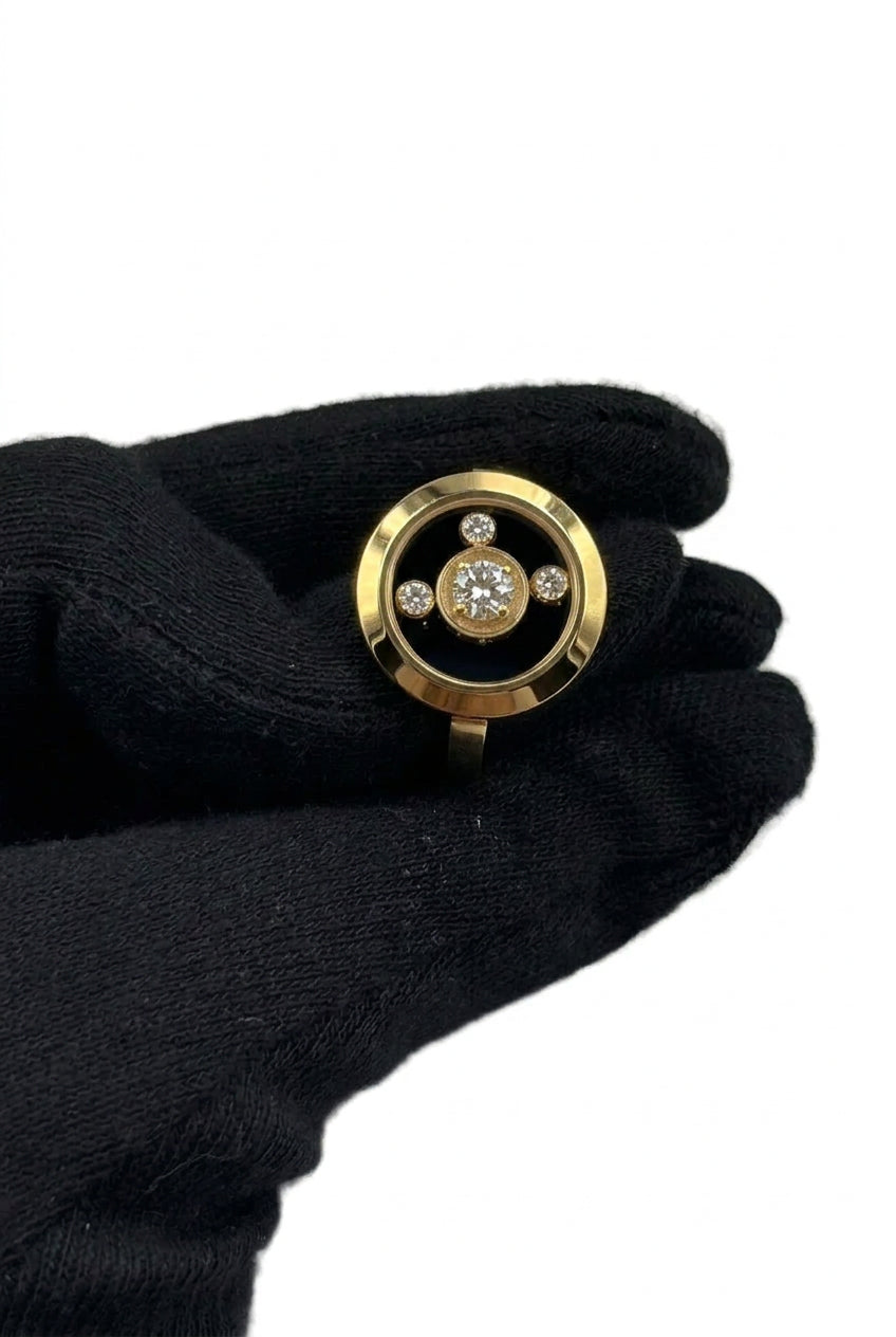 Chopard Happy Diamonds 18K Yellow Gold Ring & Earrings Set