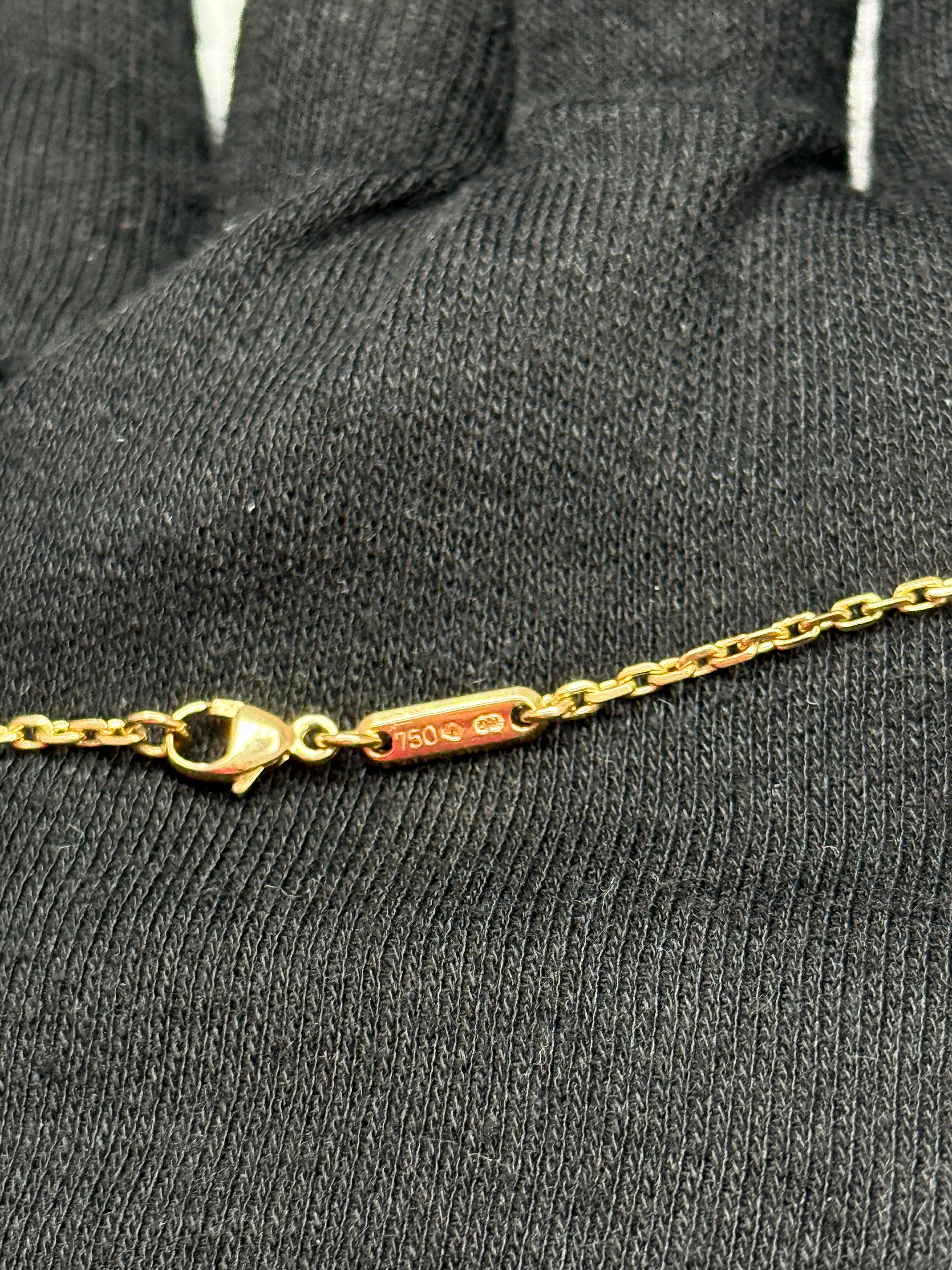 Chopard Happy Diamonds 18K Yellow Gold Diamond Pendant Necklace