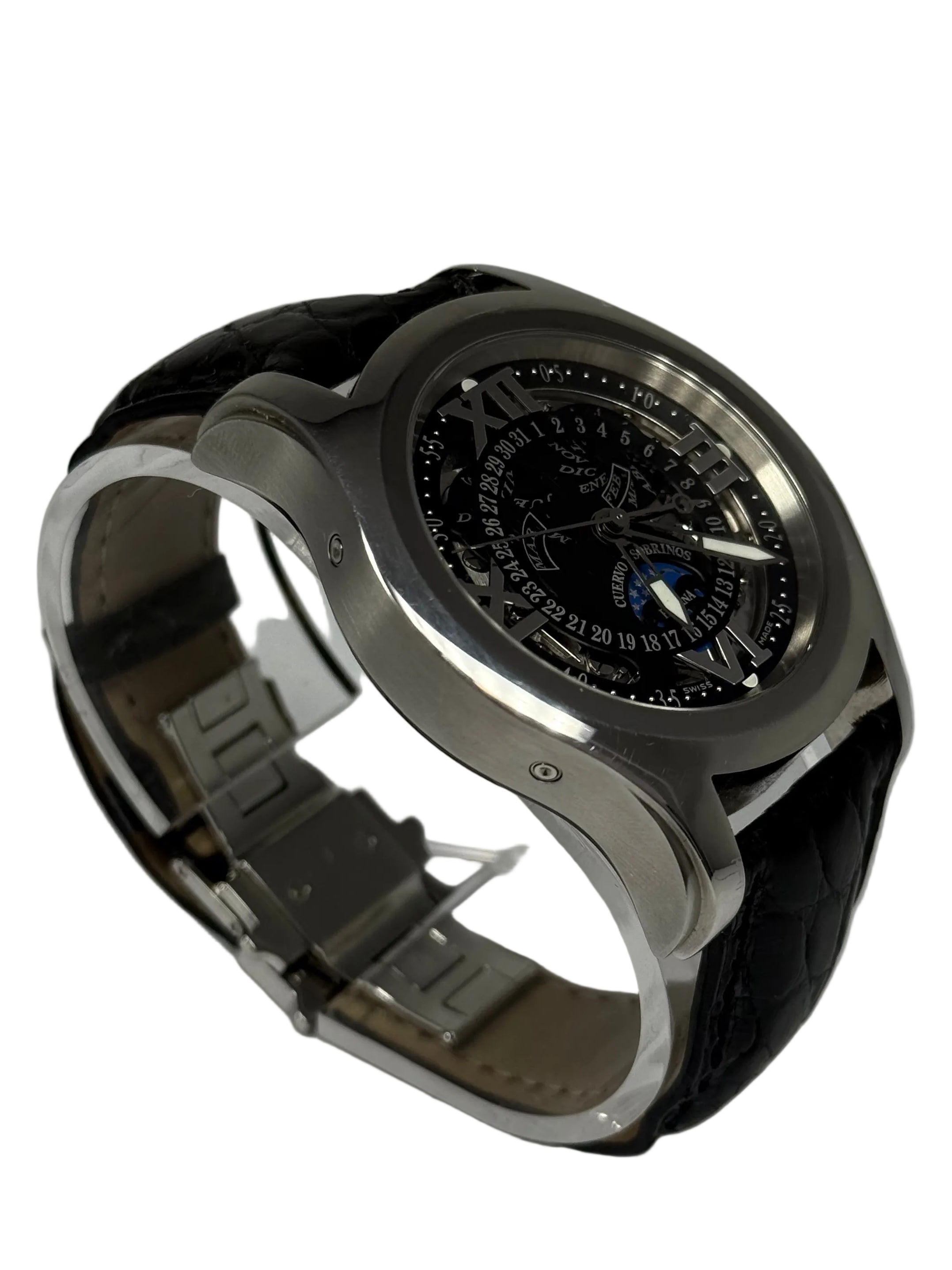 Cuervo y Sobrinos Robusto Stainless Steel Men's Watch