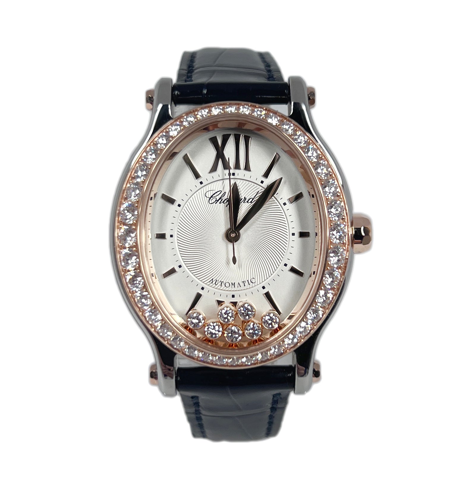 Chopard Happy Sport Oval Stainless Steel and Ethical Rose Gold & Diamonds Ladies Watch