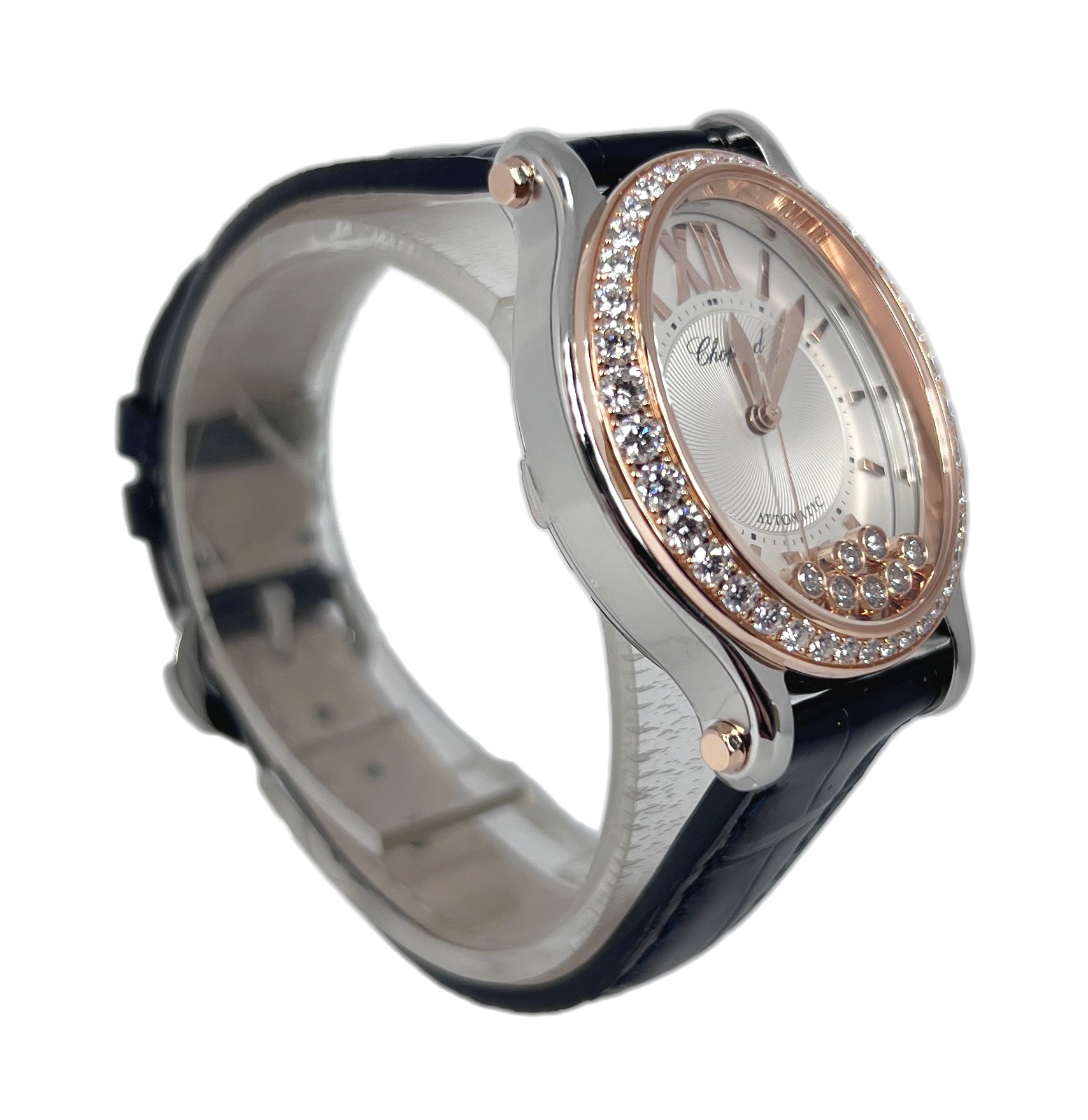 Chopard Happy Sport Oval Stainless Steel and Ethical Rose Gold & Diamonds Ladies Watch