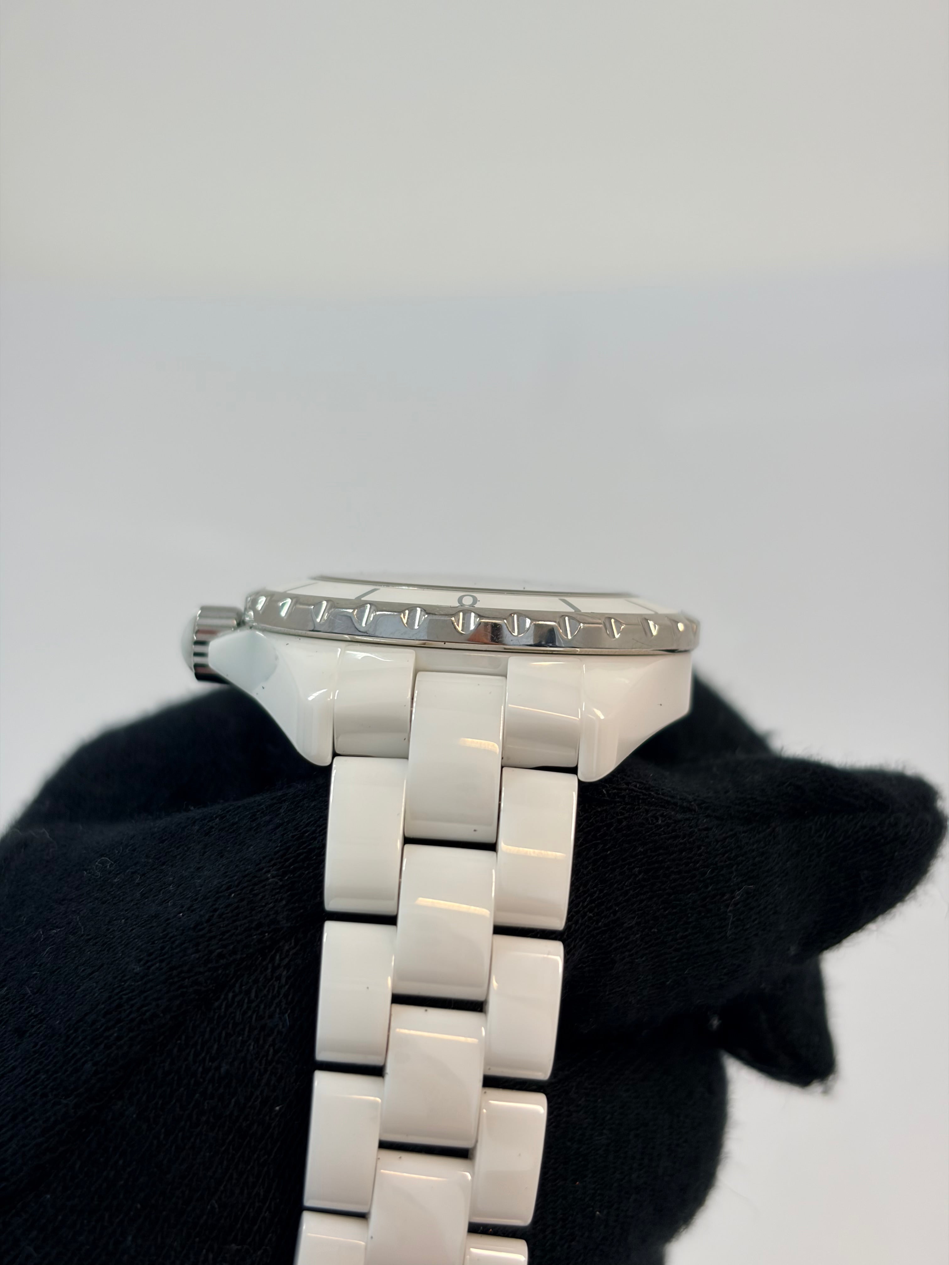 Chanel J12 White Ceramic & Diamond Ladies’ Watch