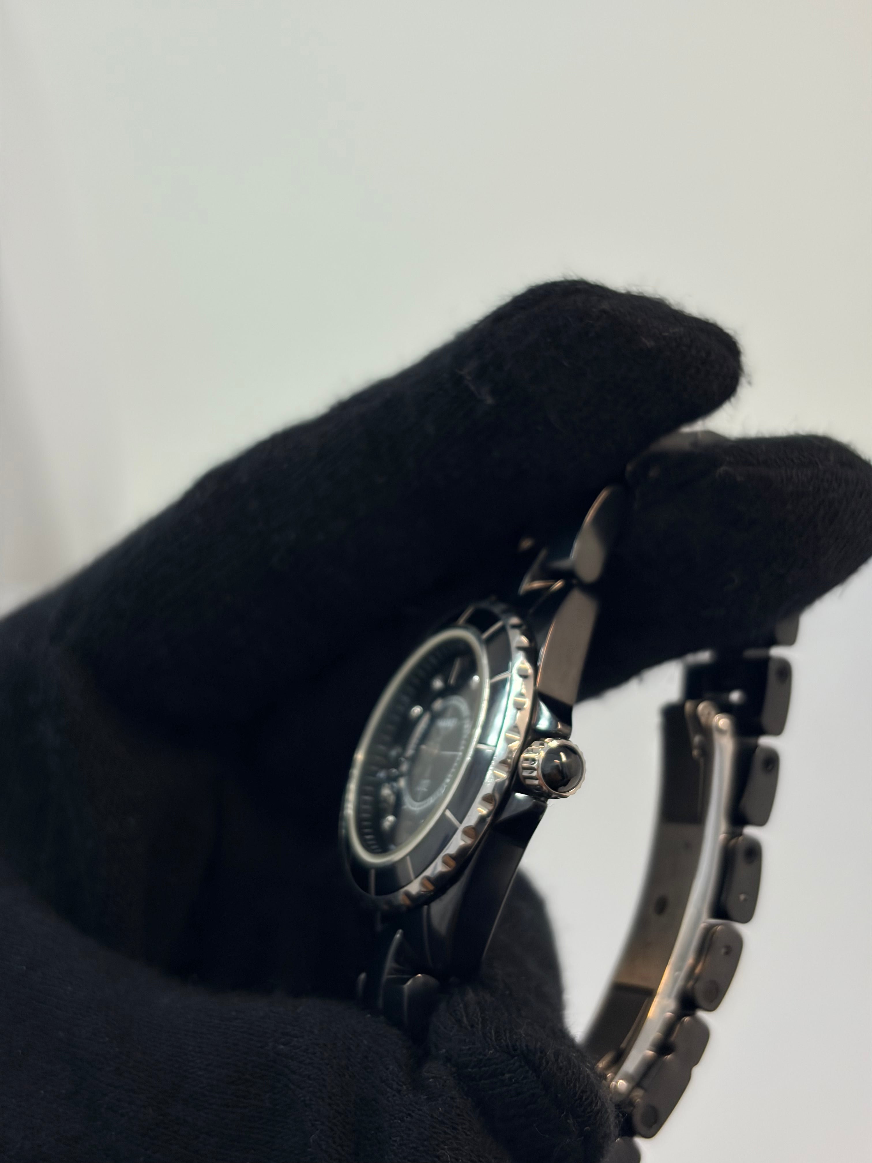 Chanel J12 Black Ceramic & Diamond Ladies’ Watch