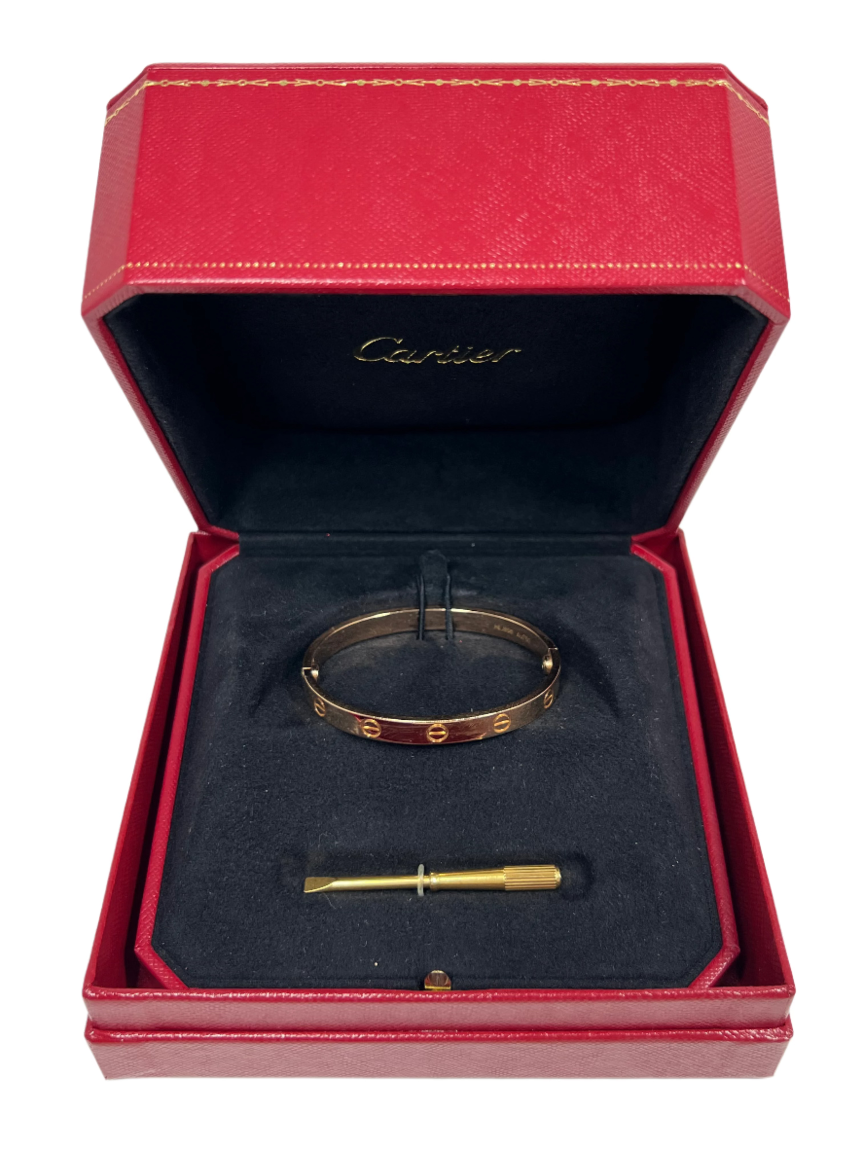 Cartier Love 18K Rose Gold with a Screwdriver Lady's Bracelet