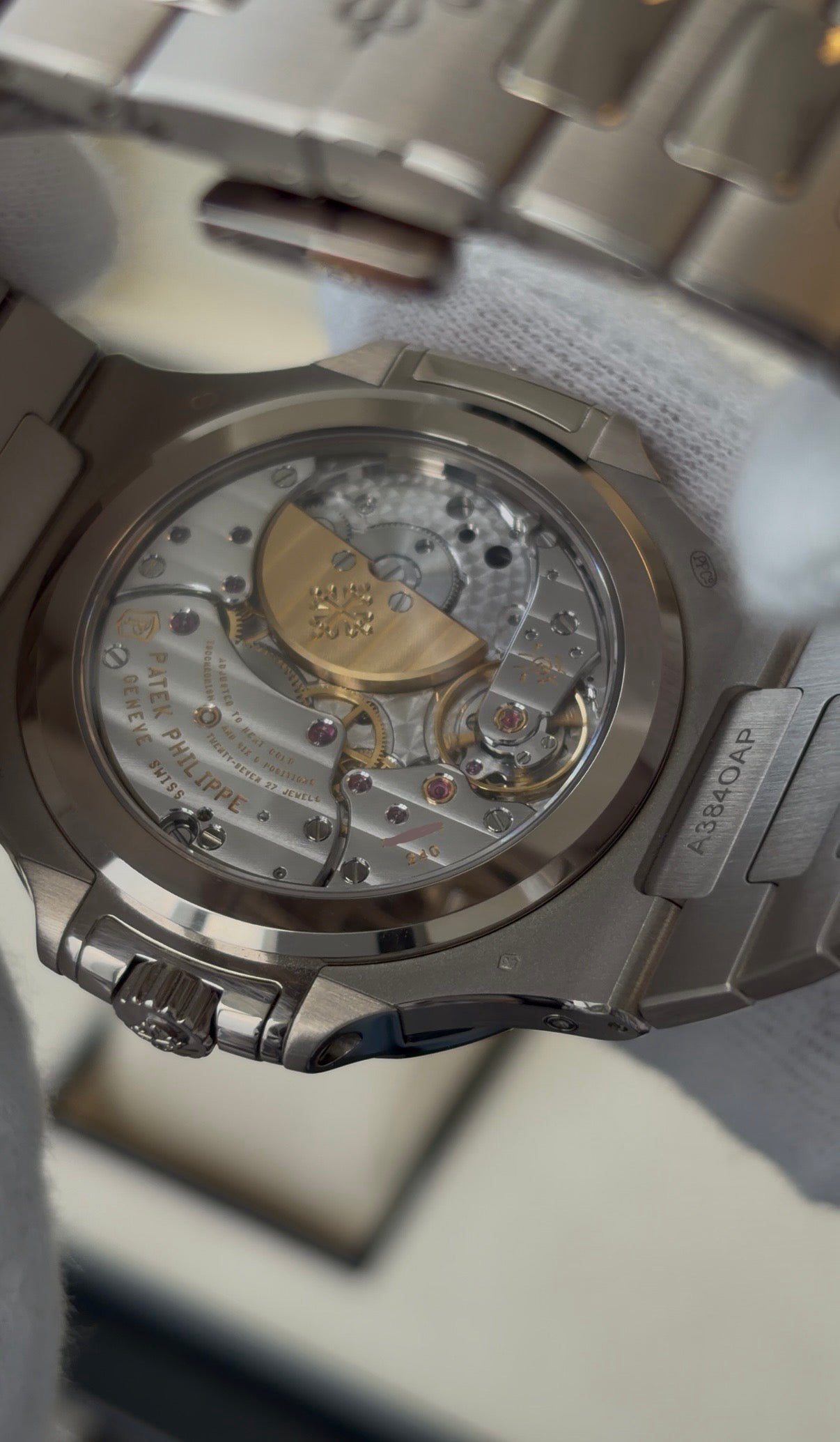Patek Philippe Nautilus Ultra-thin Perpetual Calendar 18K White Gold Men's Watch