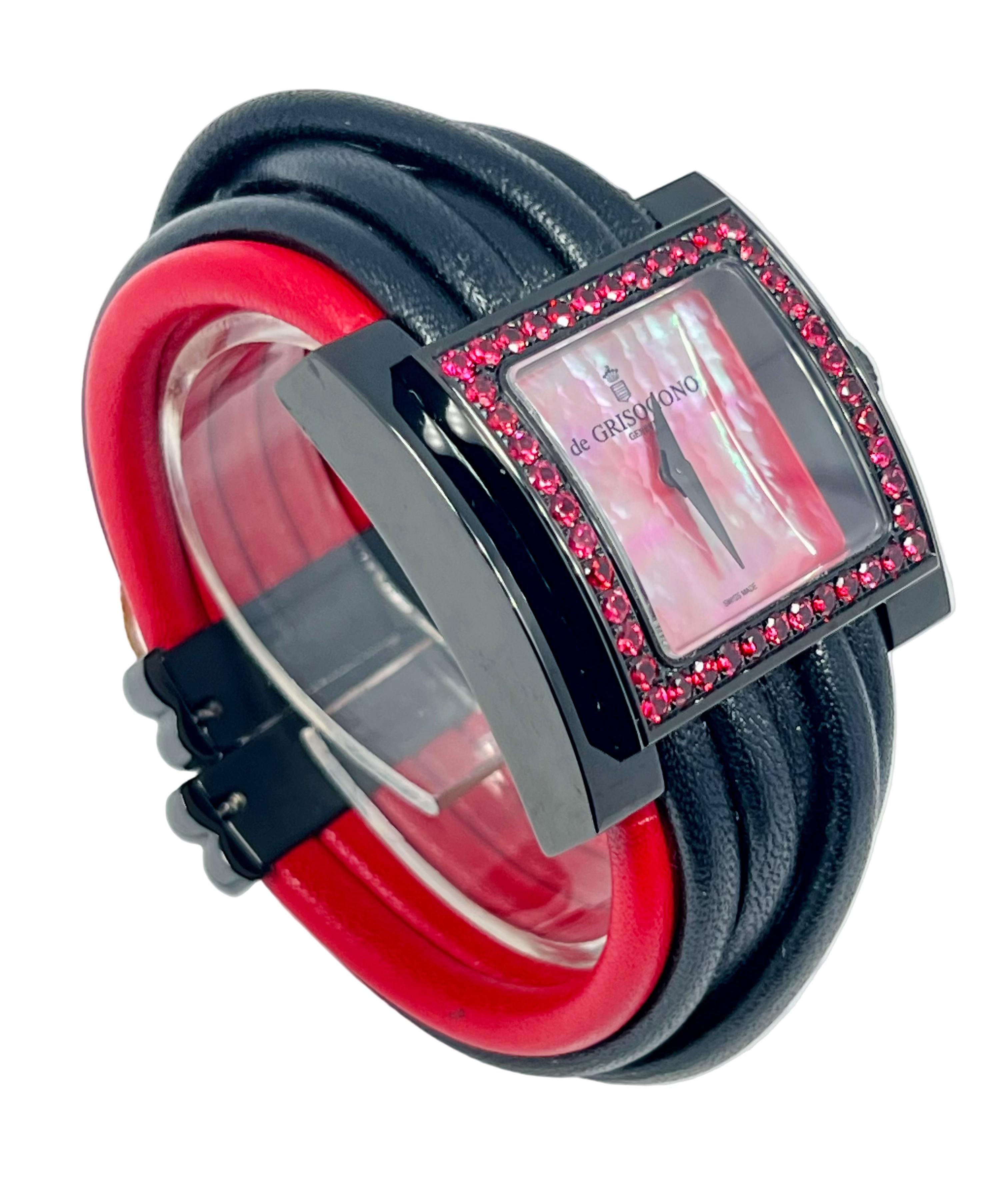 De Grisogono Allegra Acier Black PVD Coated Steel with Spinels Lady's Watch