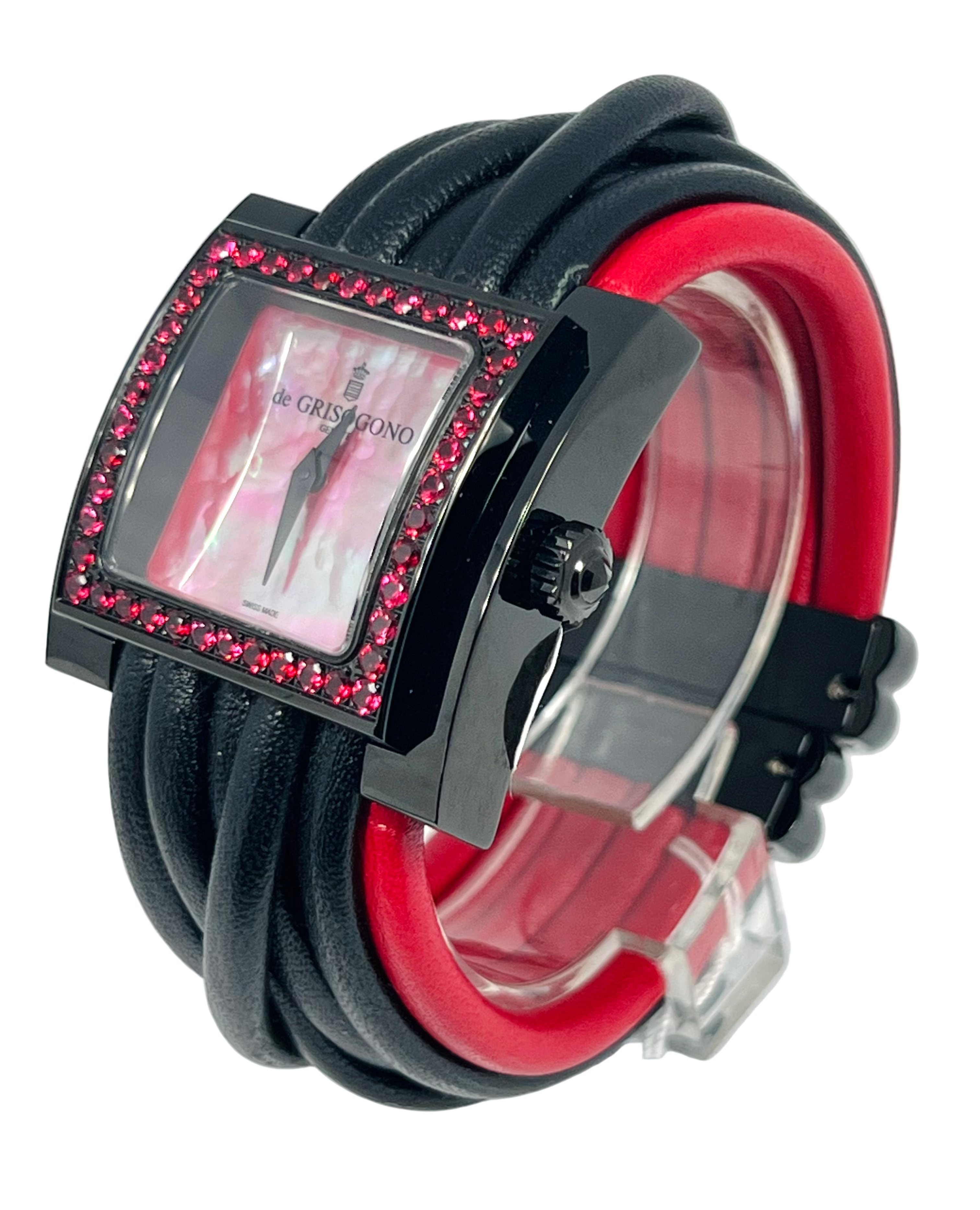 De Grisogono Allegra Acier Black PVD Coated Steel with Spinels Lady's Watch