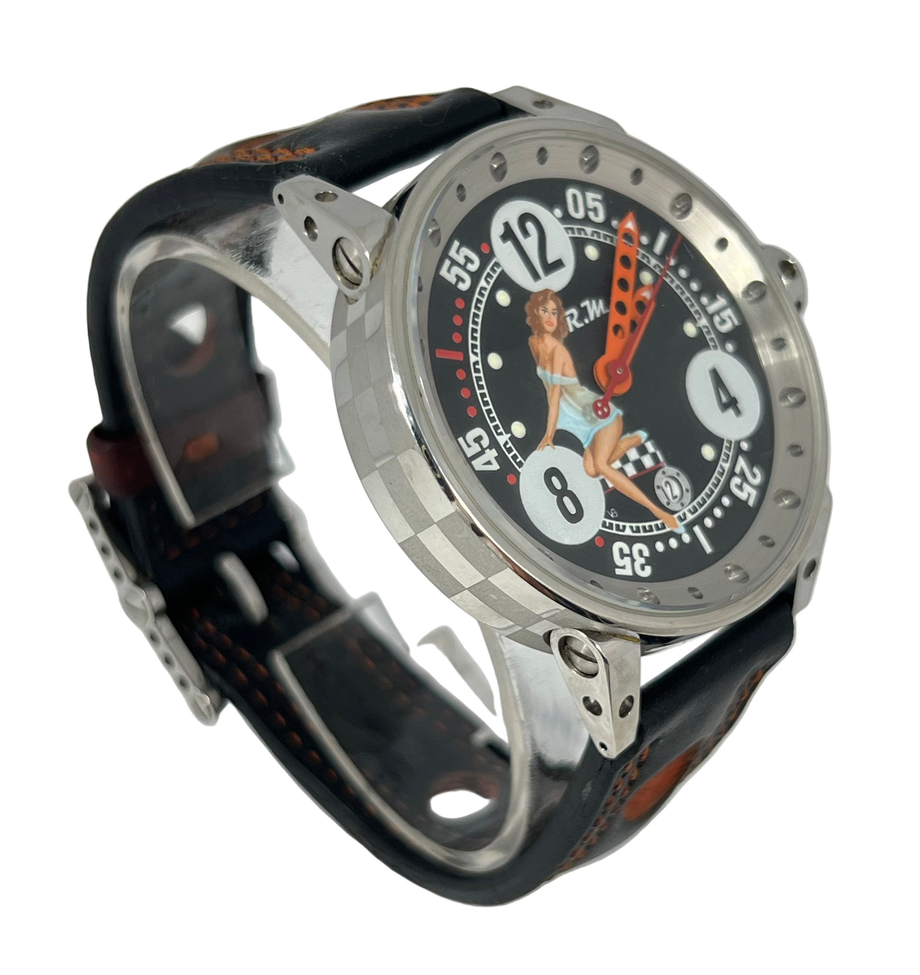 B.R.M Pin-Up Collection Stainless Steel Men's Watcn