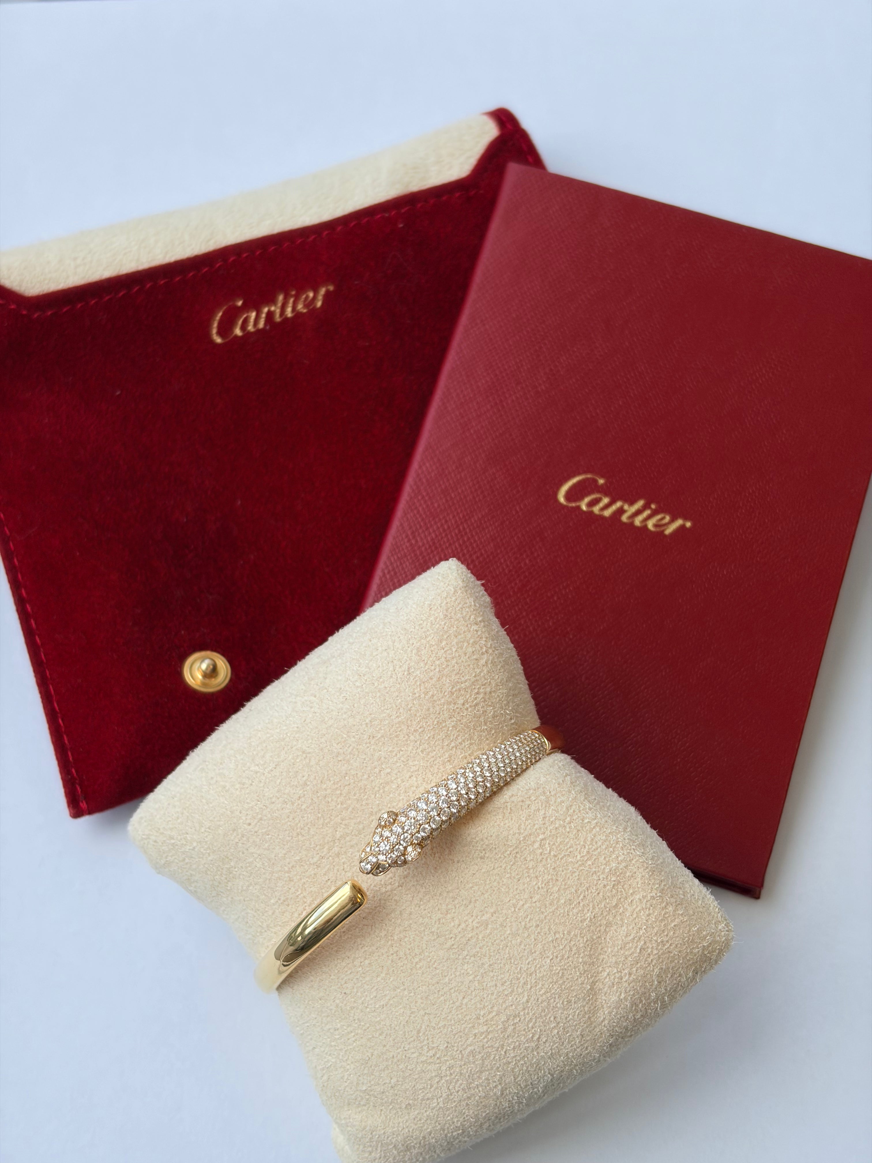 Cartier Panthère de Cartier 18K Yellow Gold Diamond Bracelet