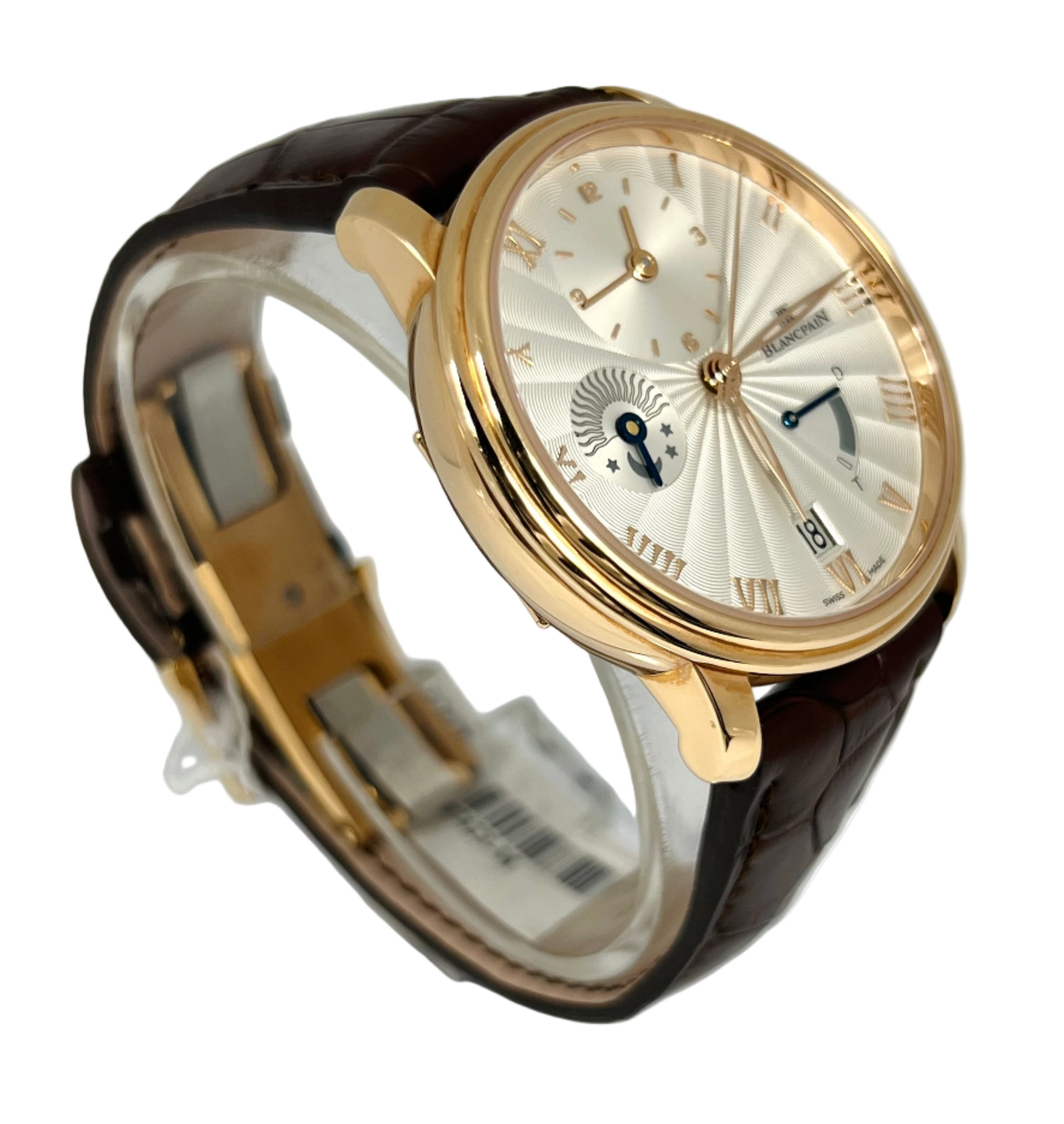 Blancpain Villeret Half Timezone 18K Rose Gold Men's Watch