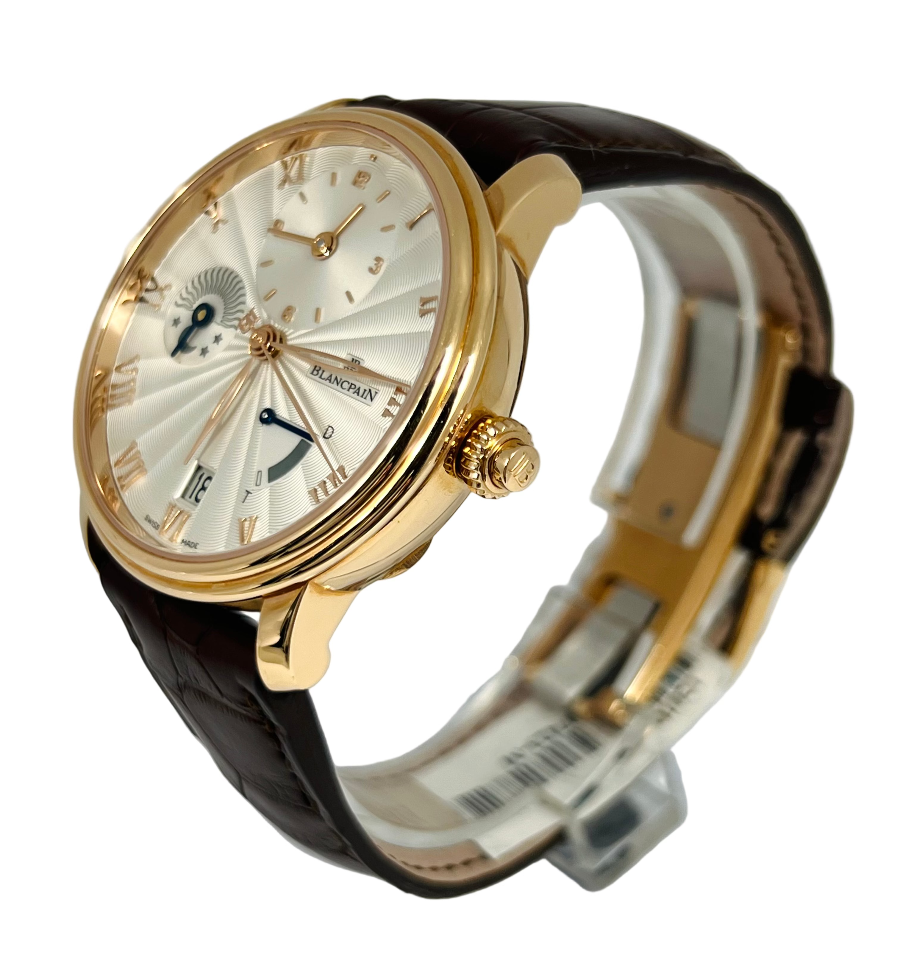 Blancpain Villeret Half Timezone 18K Rose Gold Men's Watch