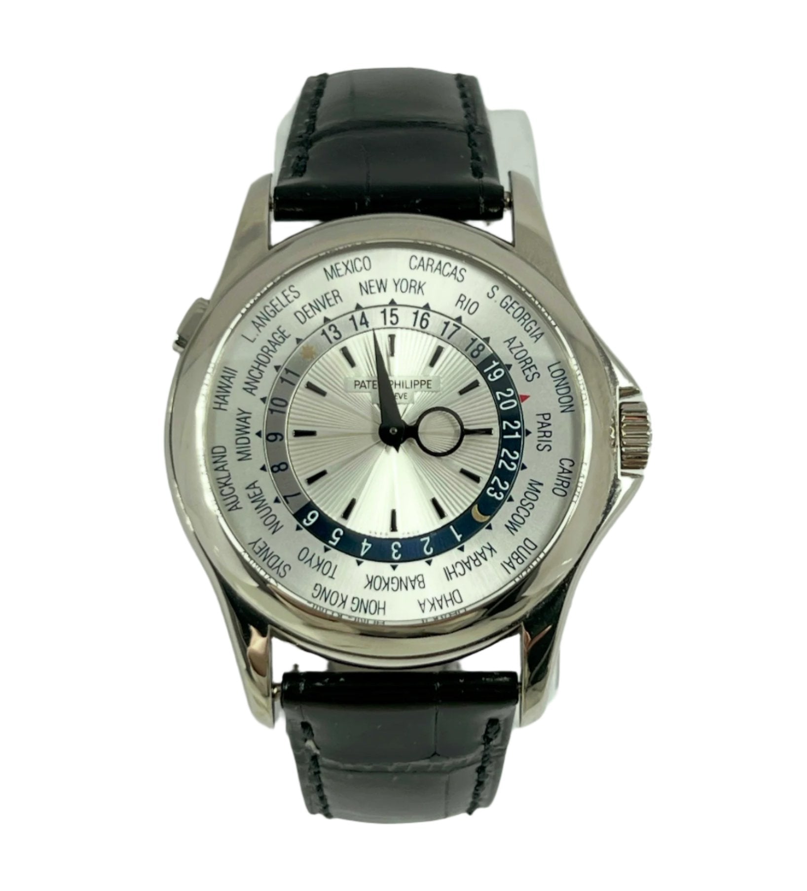 Patek Philippe Complicated World Time 18K White Gold Men's Watch