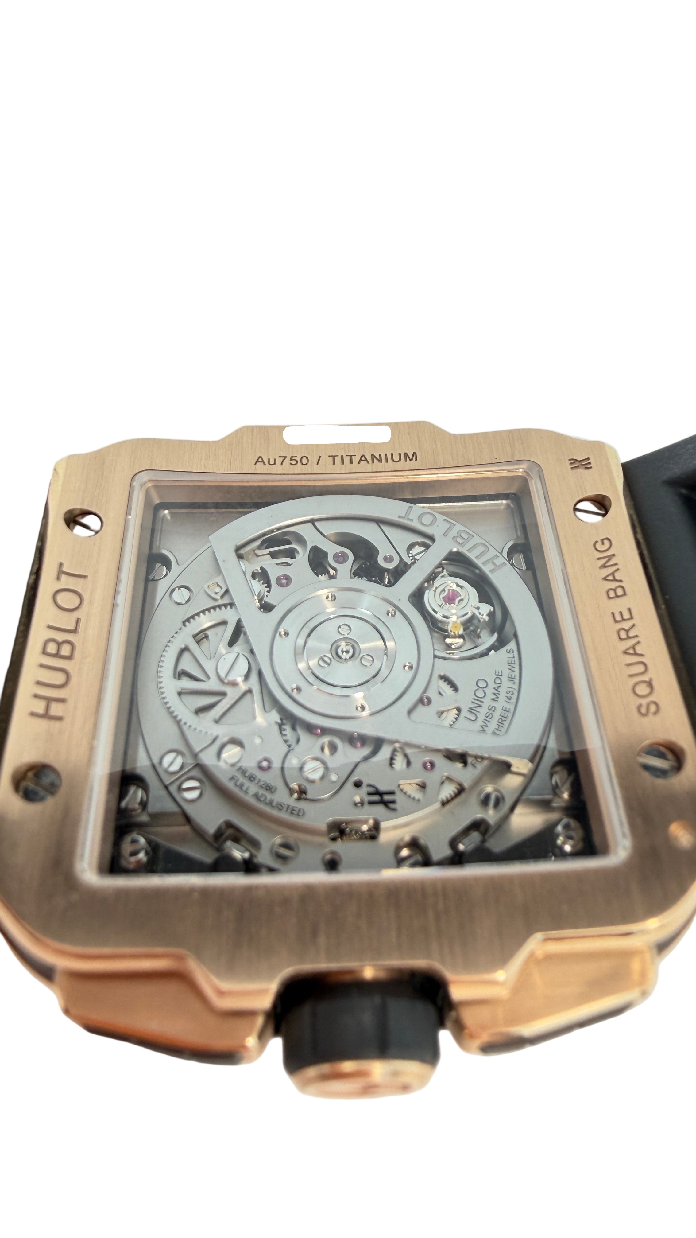 Hublot Square Bang Unico 18K King Gold & Ceramic Men's Watch (Copy)