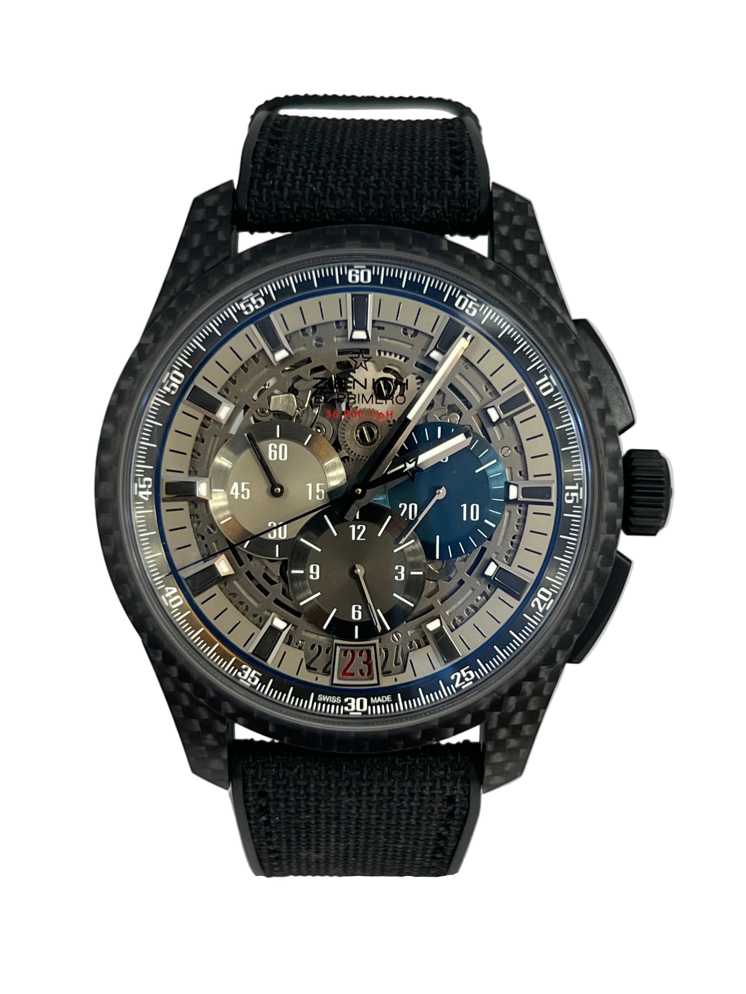 Zenith El Primero Lightweight Aluminum & Carbon Men's Watch