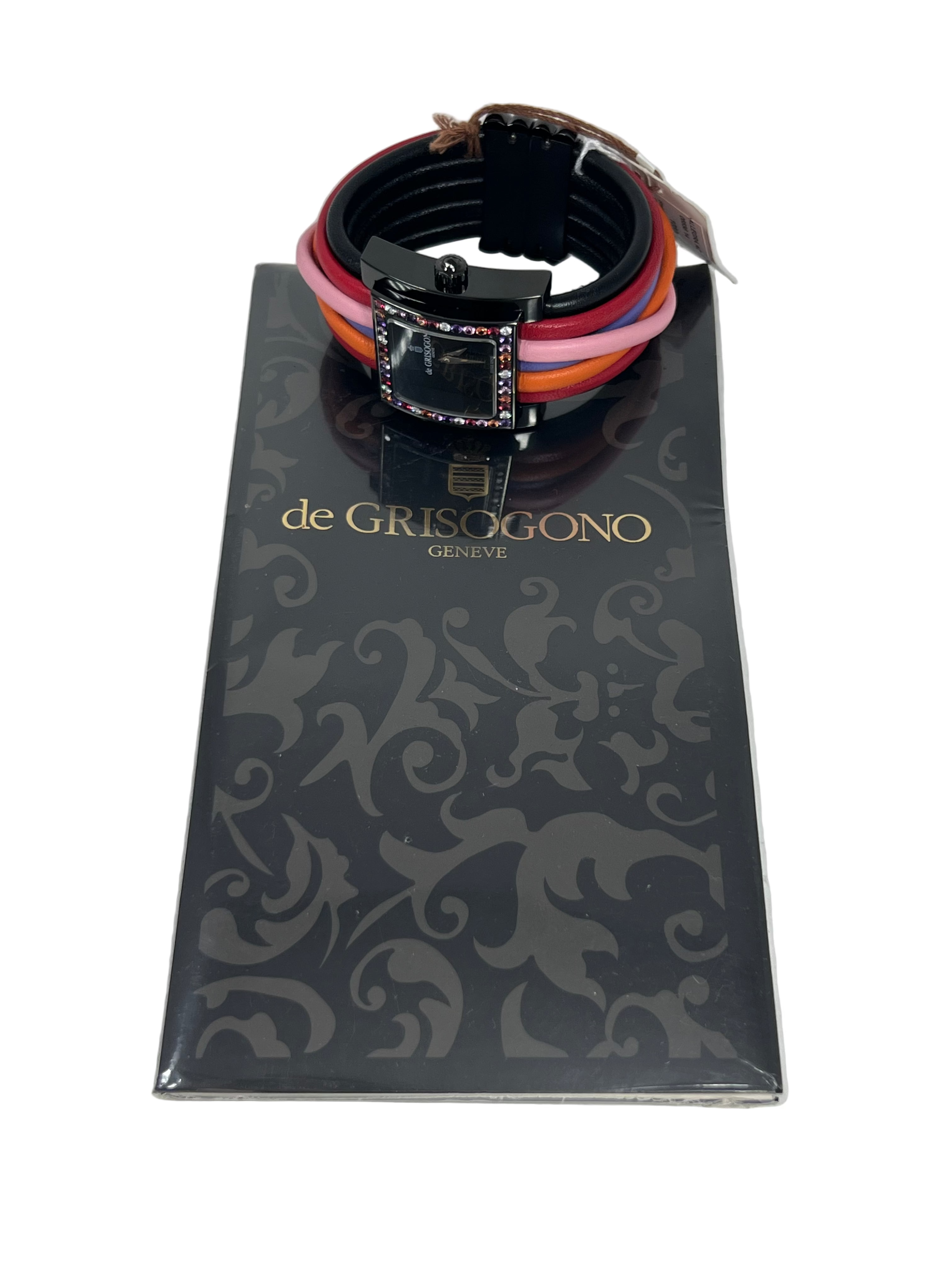 De Grisogono Quartz Allegra S12 PVD Stainless Steel & Sapphires & Diamonds & Spinels & Amethysts Lady's Watch