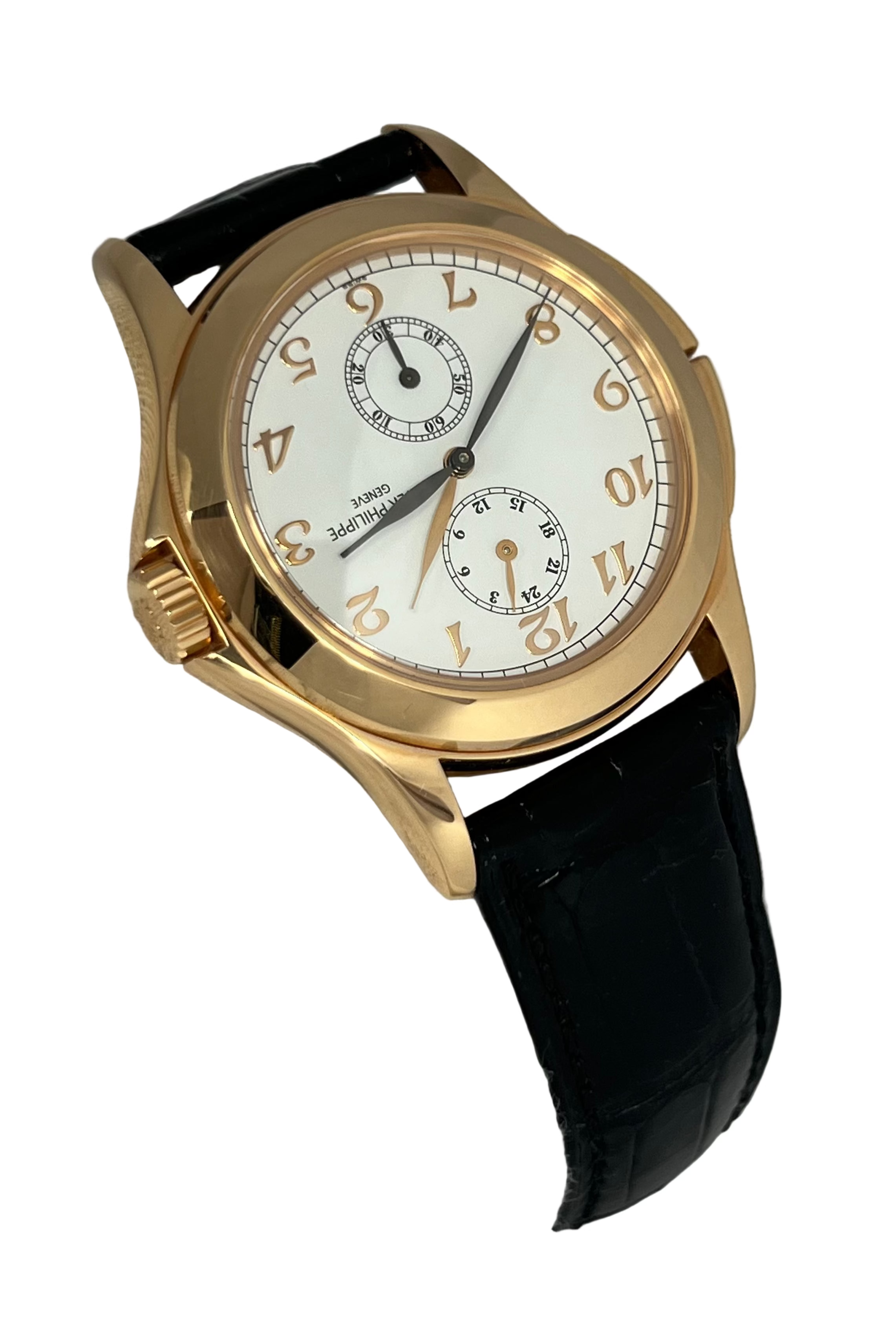 Patek Philippe Calatrava Travel Time 18K Rose Gold Men's Watch