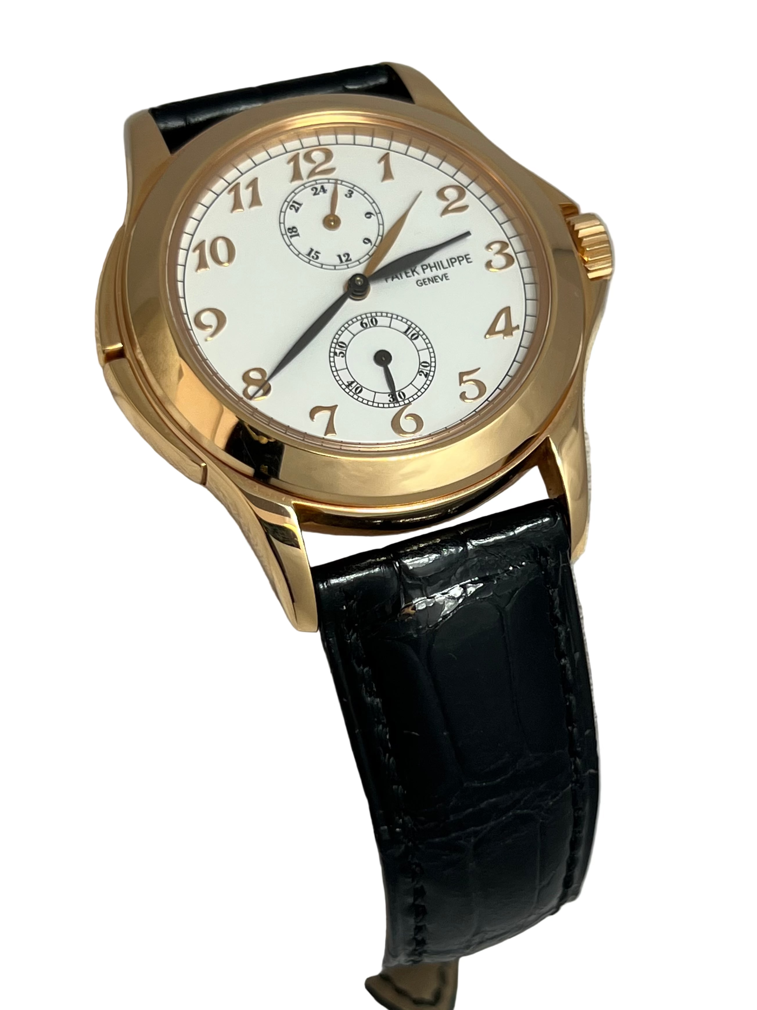 Patek Philippe Calatrava Travel Time 18K Rose Gold Men's Watch