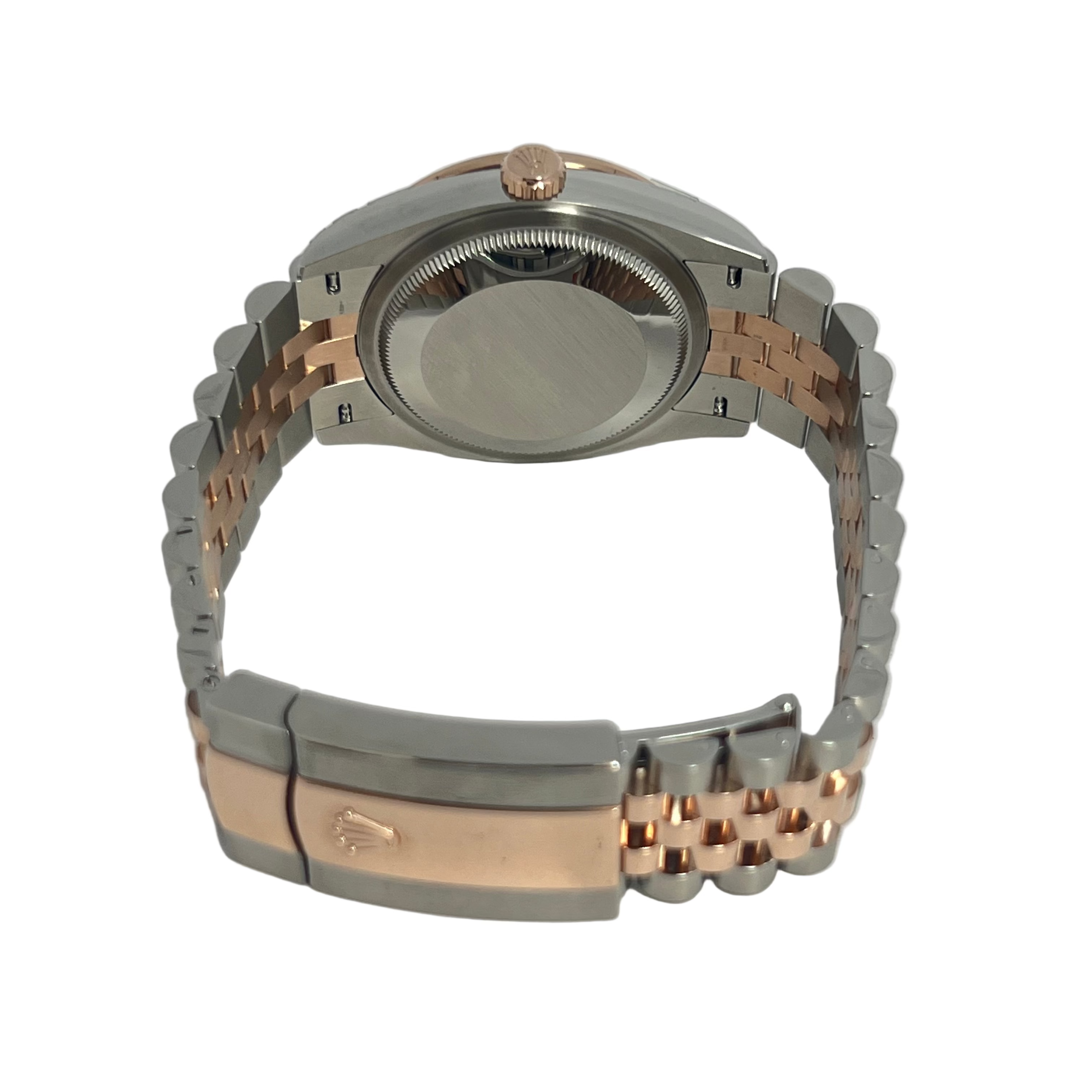Rolex Datejust Stainless Steel & 18K Rose Gold & Diamonds Lady's Watch