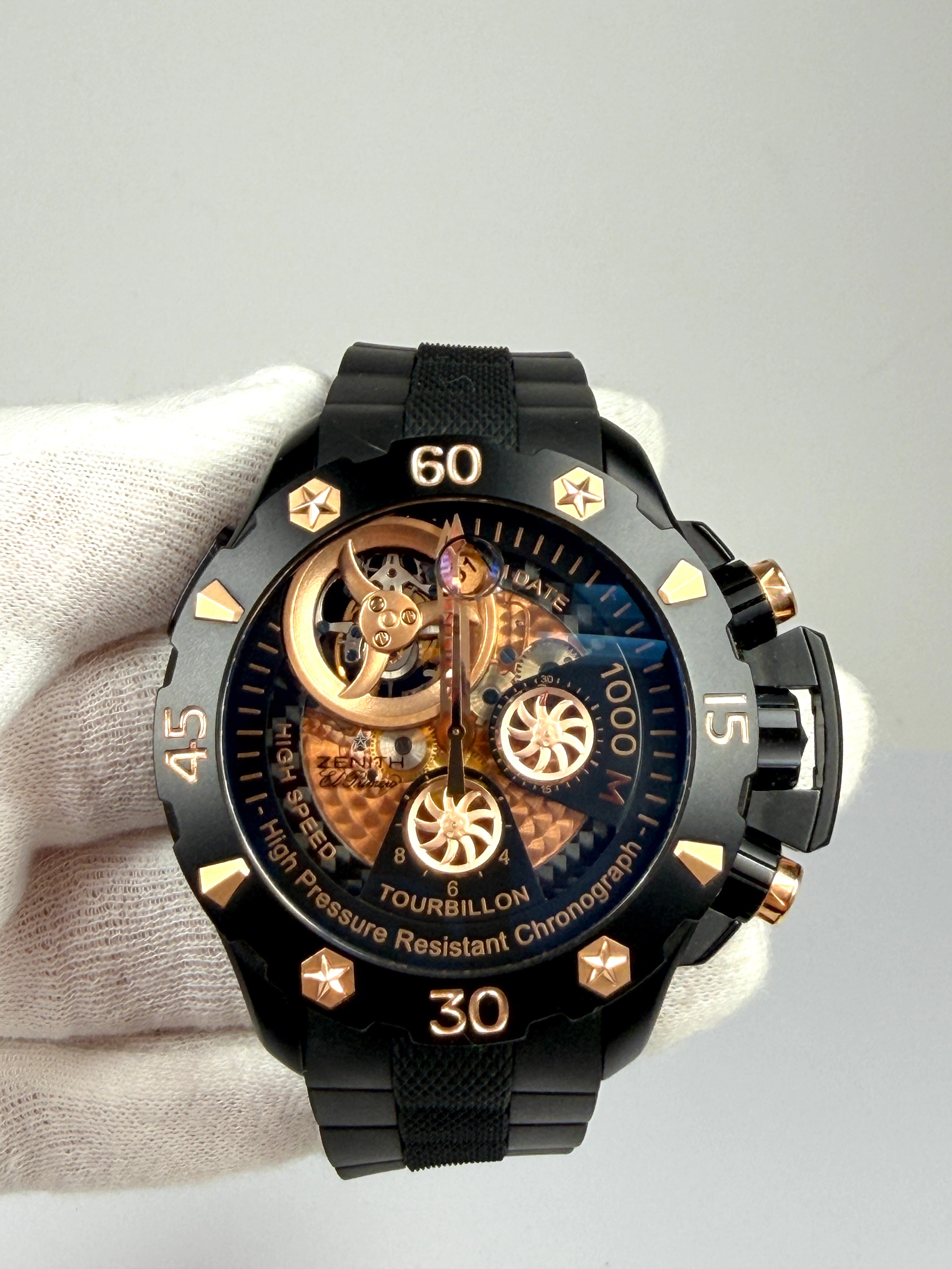 Zenith Defy Zenith Defy Xtreme Tourbillon Titanium and Rose Gold Men`s Watch