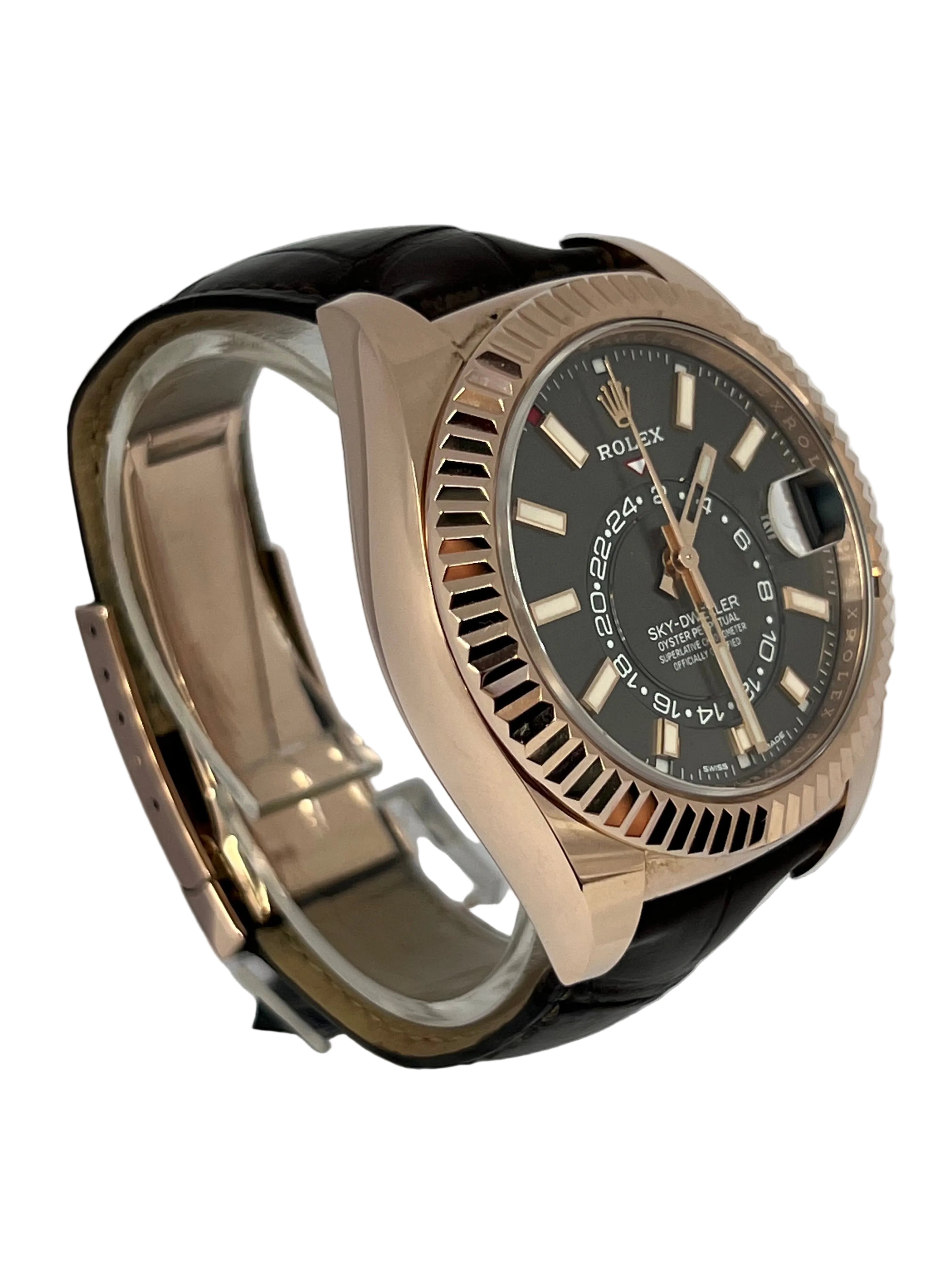 Rolex Sky-Dweller 18K Everose Gold Men’s Watch