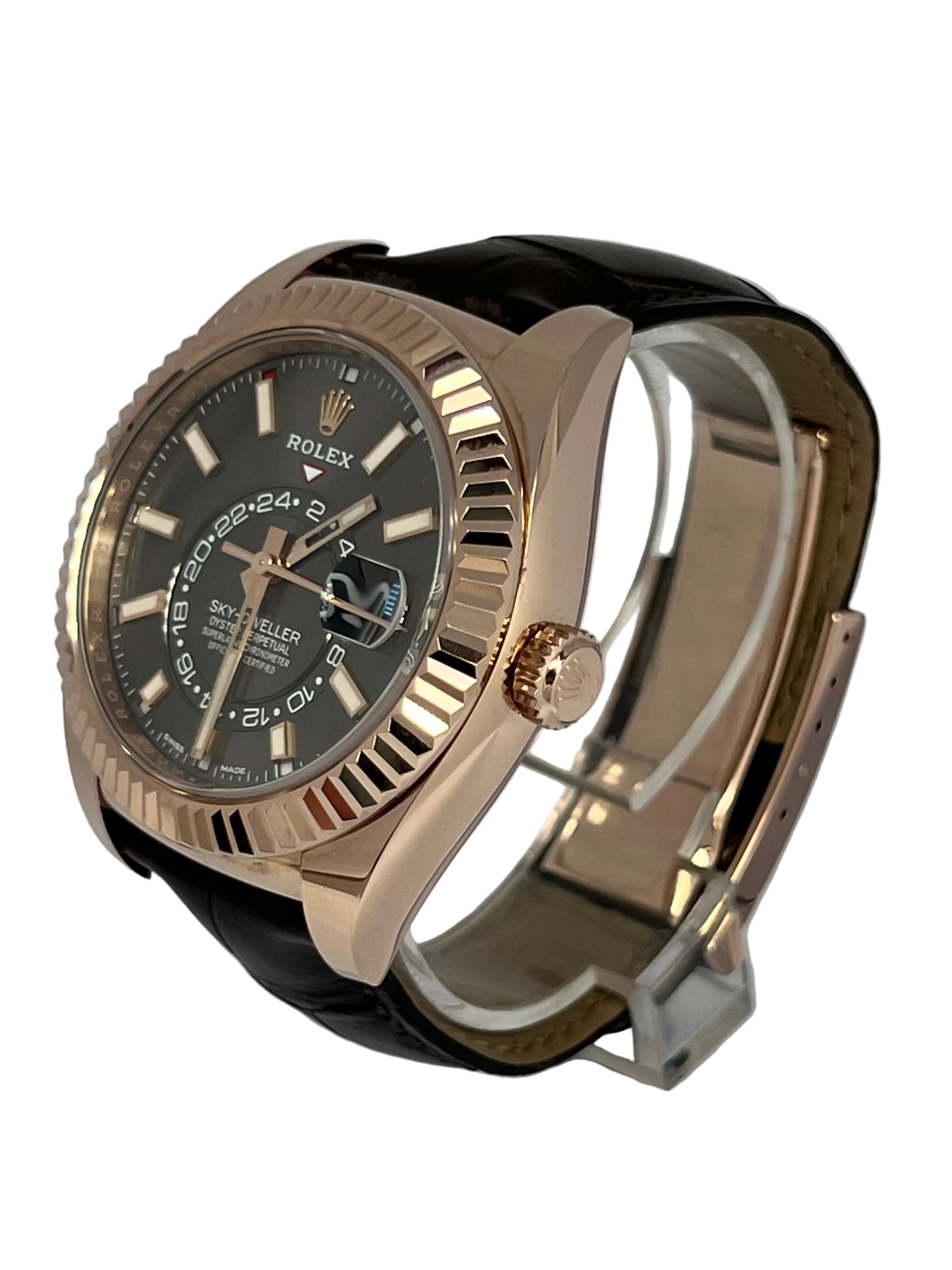 Rolex Sky-Dweller 18K Everose Gold Men’s Watch