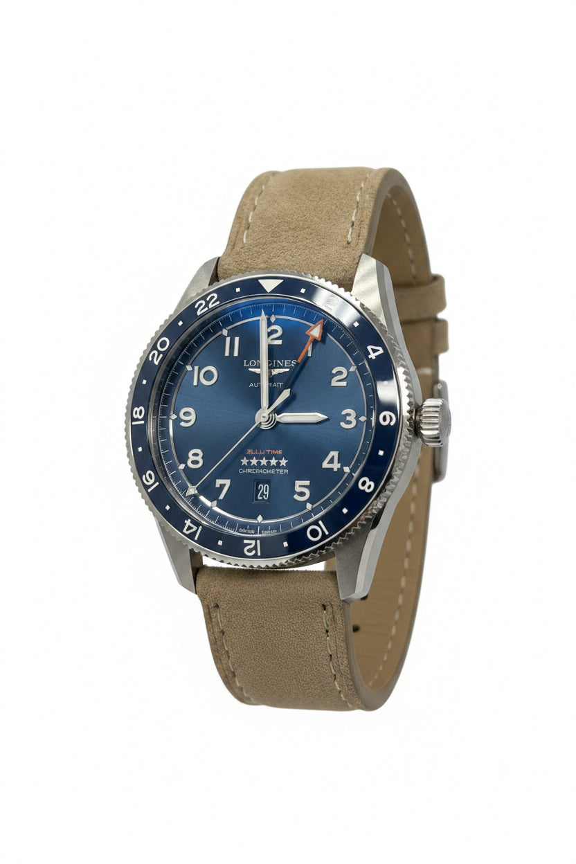 Longines Spirit Zulu Time Stainless Steel Men's Watch