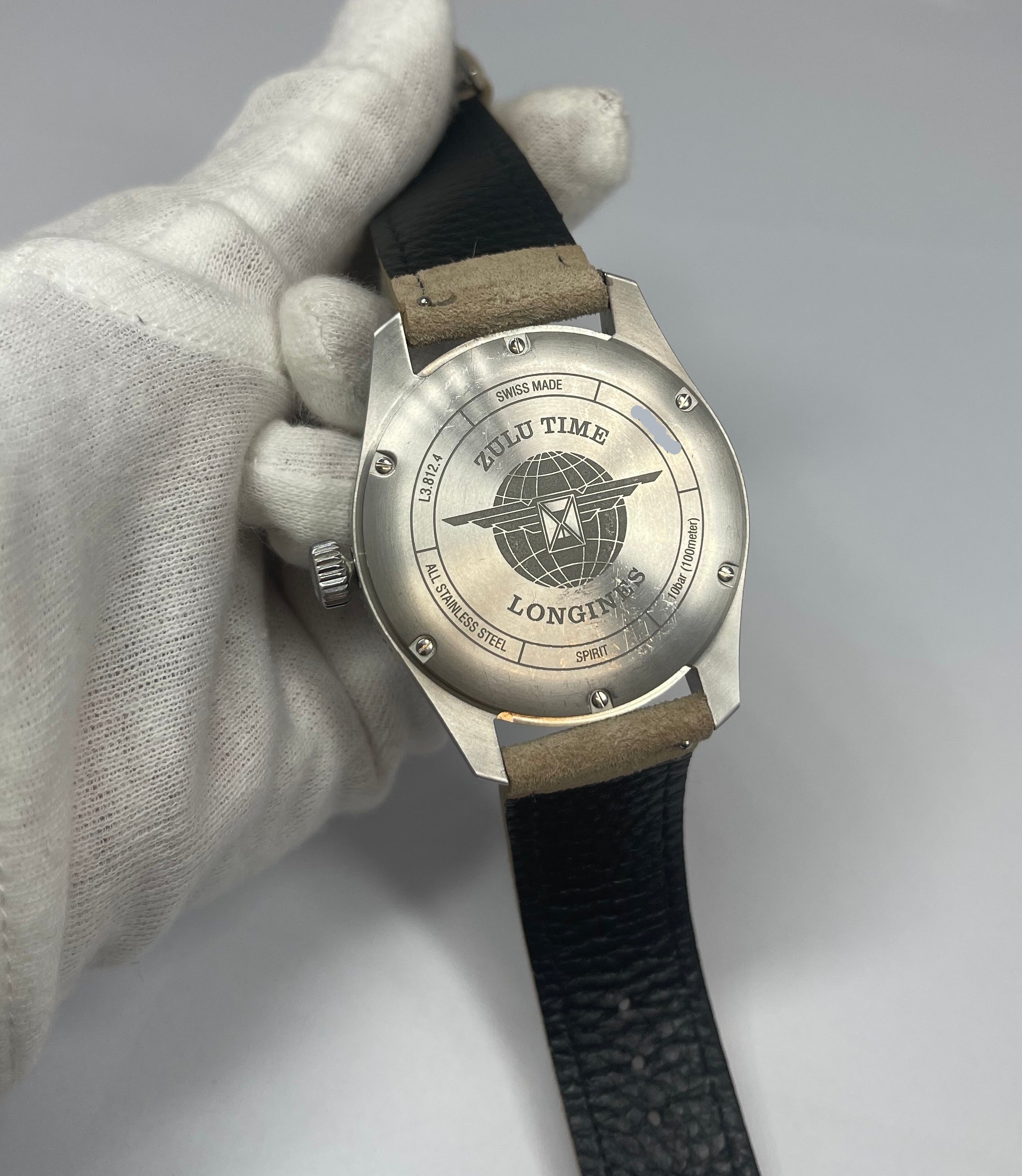 Longines Spirit Zulu Time Stainless Steel Men's Watch