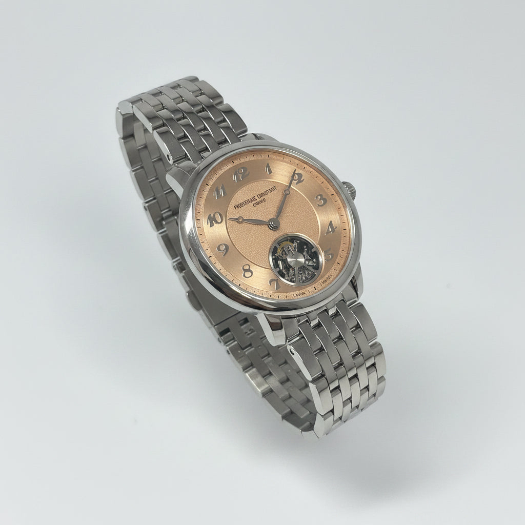 Frederique Constant x Revolution Slimline Monolithic Stainless Steel Men's Watch